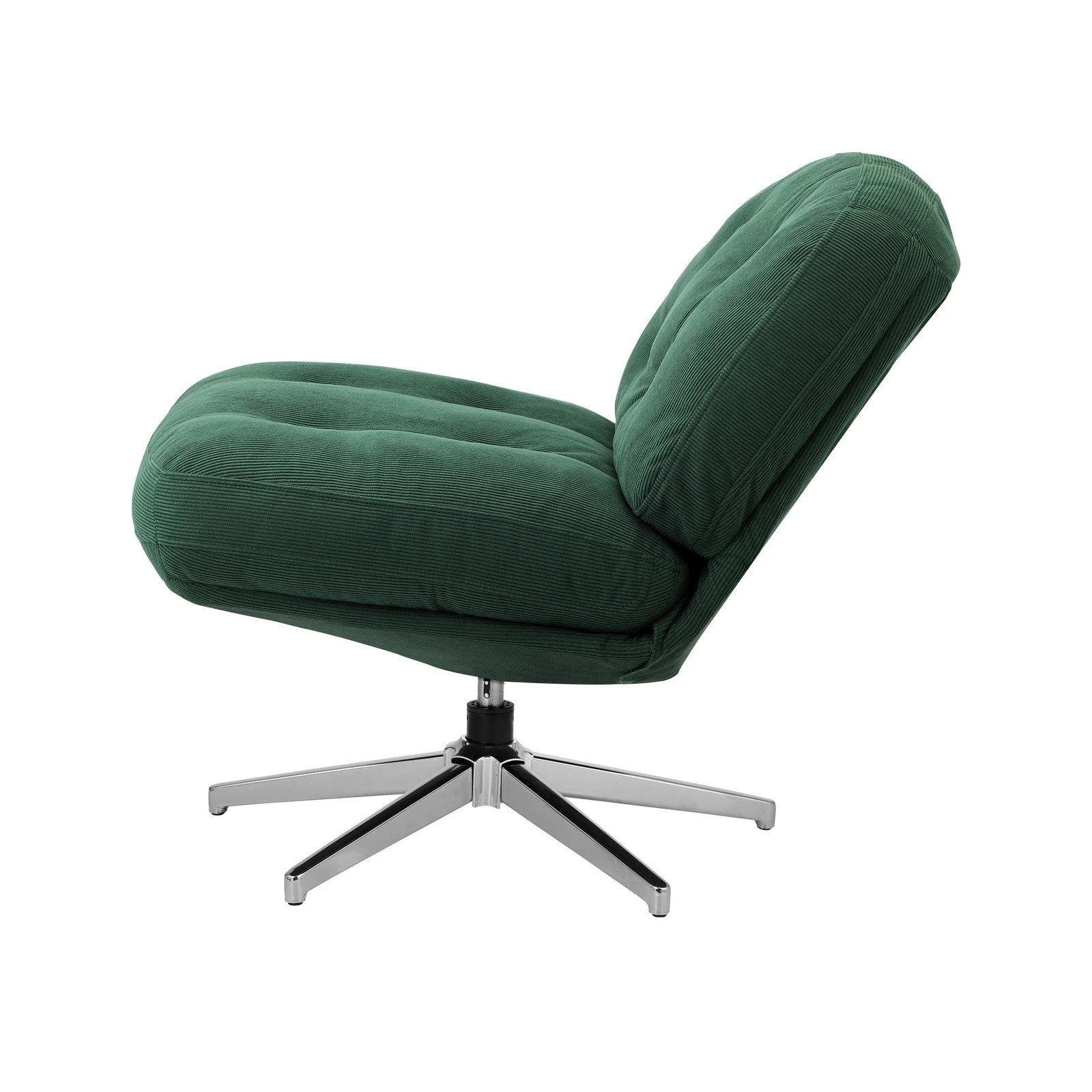 9 Oikiture Armchair Swivel Lounge Chair Padded Accent Chairs Polyester - Green, 9 of 10