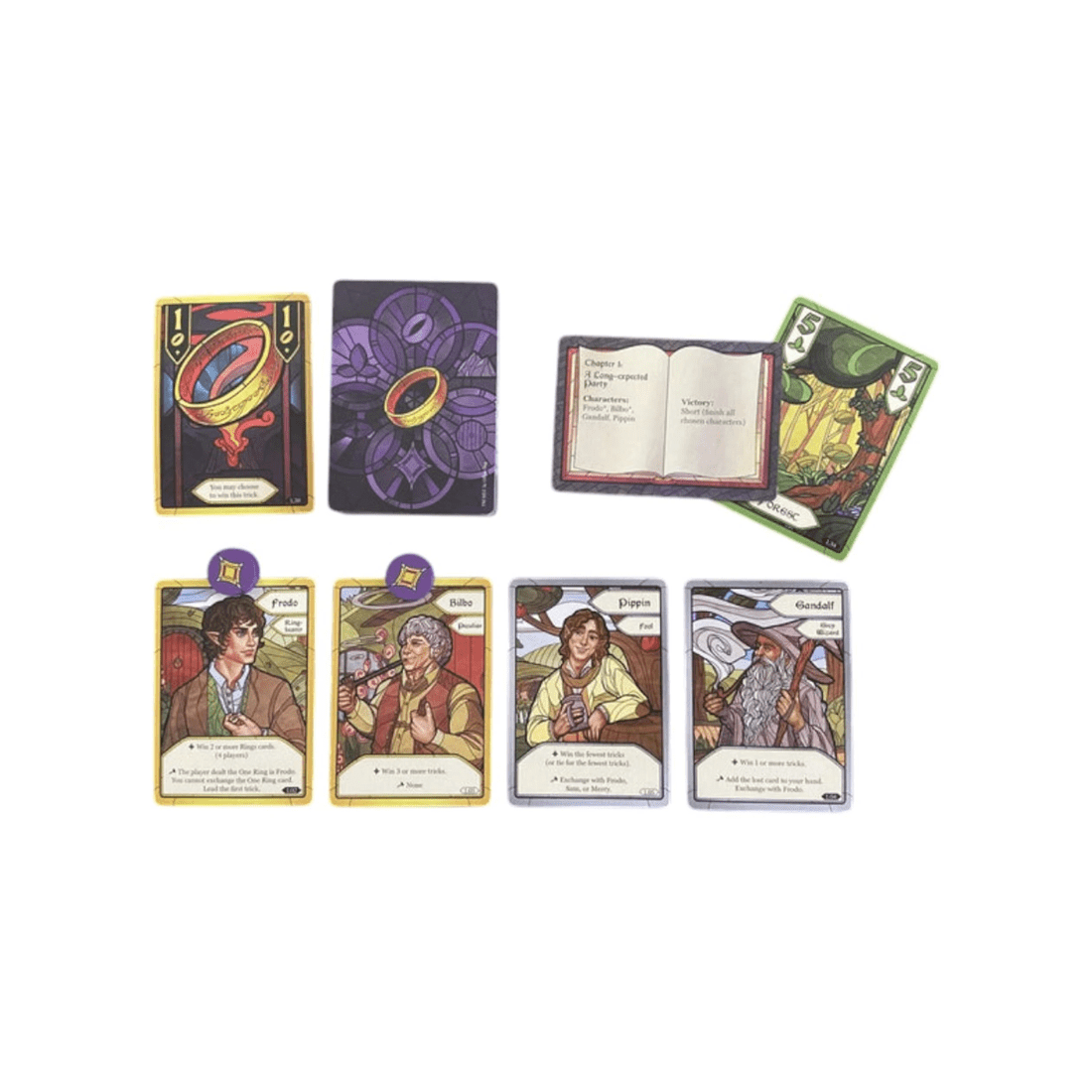 4 Gamegenic The Lord of the Rings: The Fellowship of the Ring Trick Taking Game, 4 of 7