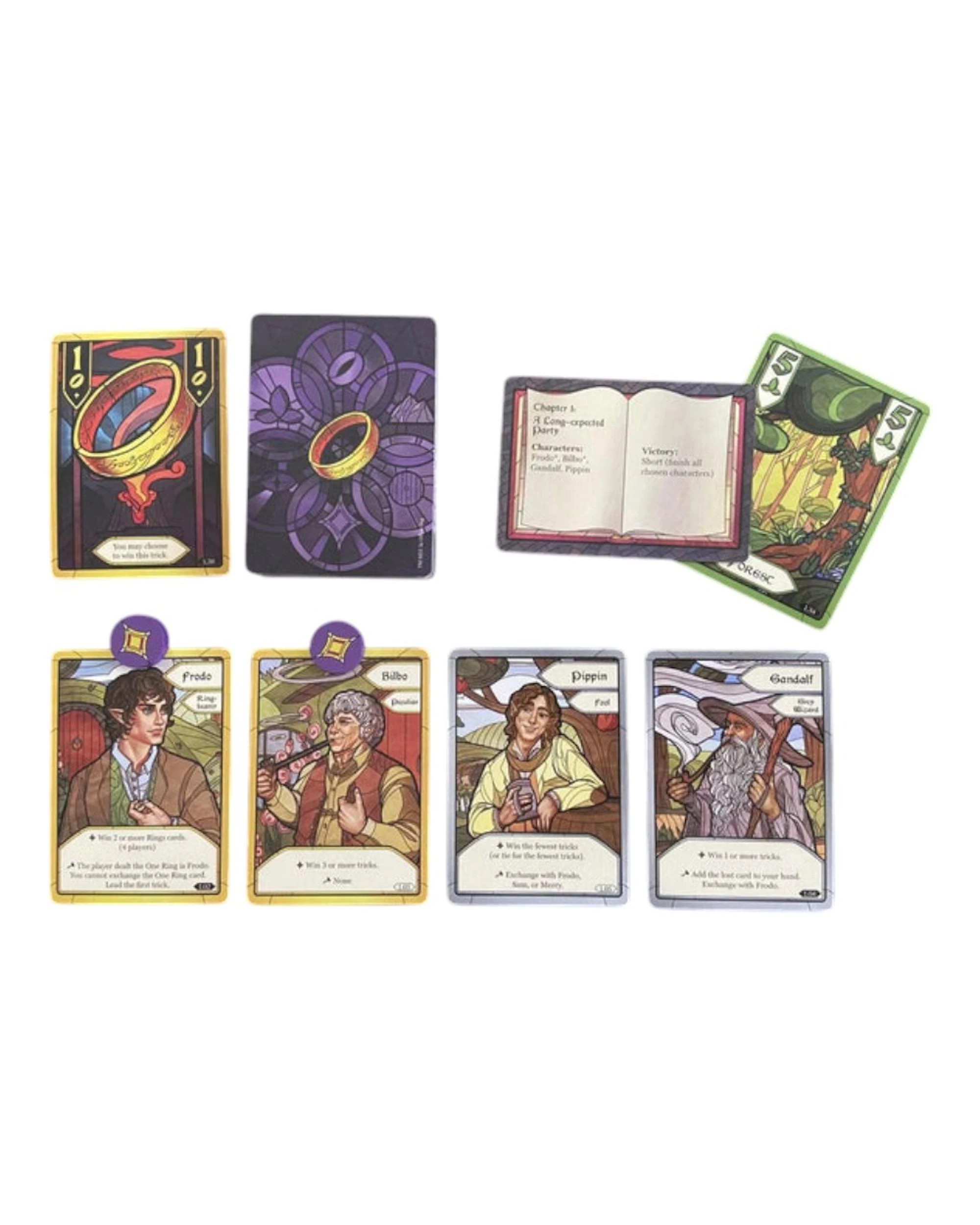 4 Gamegenic The Lord of the Rings: The Fellowship of the Ring Trick Taking Game, 4 of 7