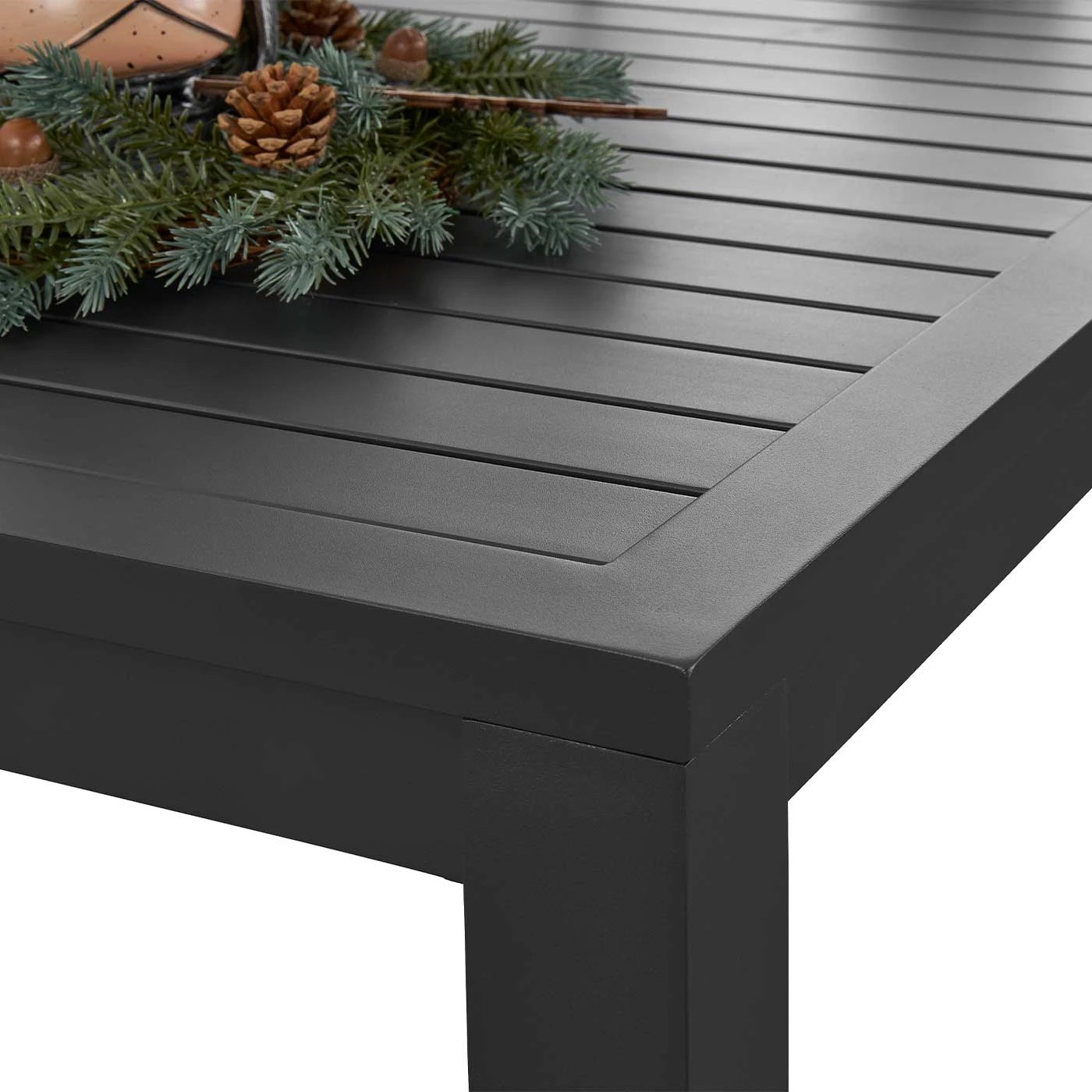 4 Moda Living La Perouse Charcoal Aluminium Outdoor Dining Table (195 x 104 cm) - Charcoal, 4 of 7