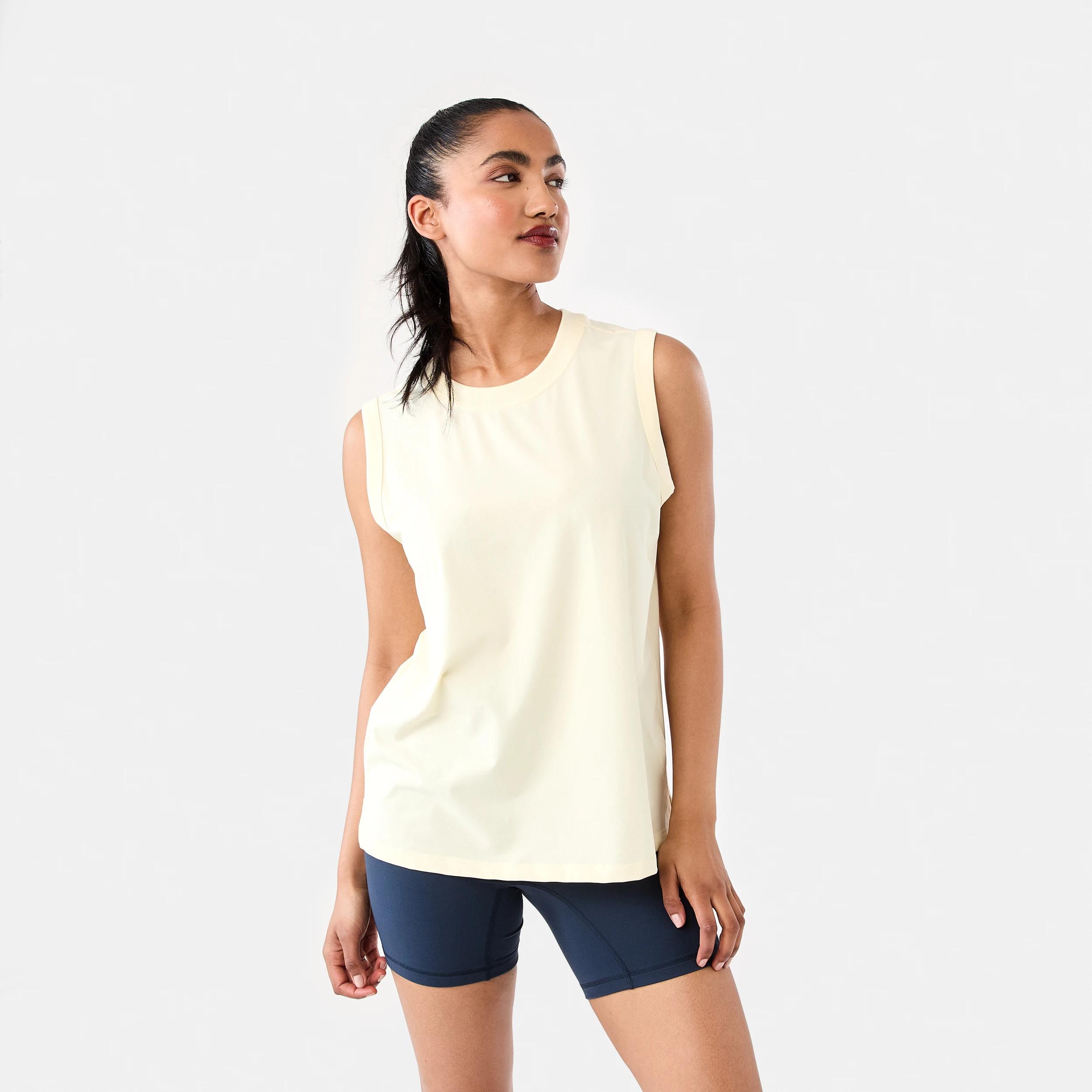 8 Active Womens Muscle Tank Ylw Lemon, 8 of 8
