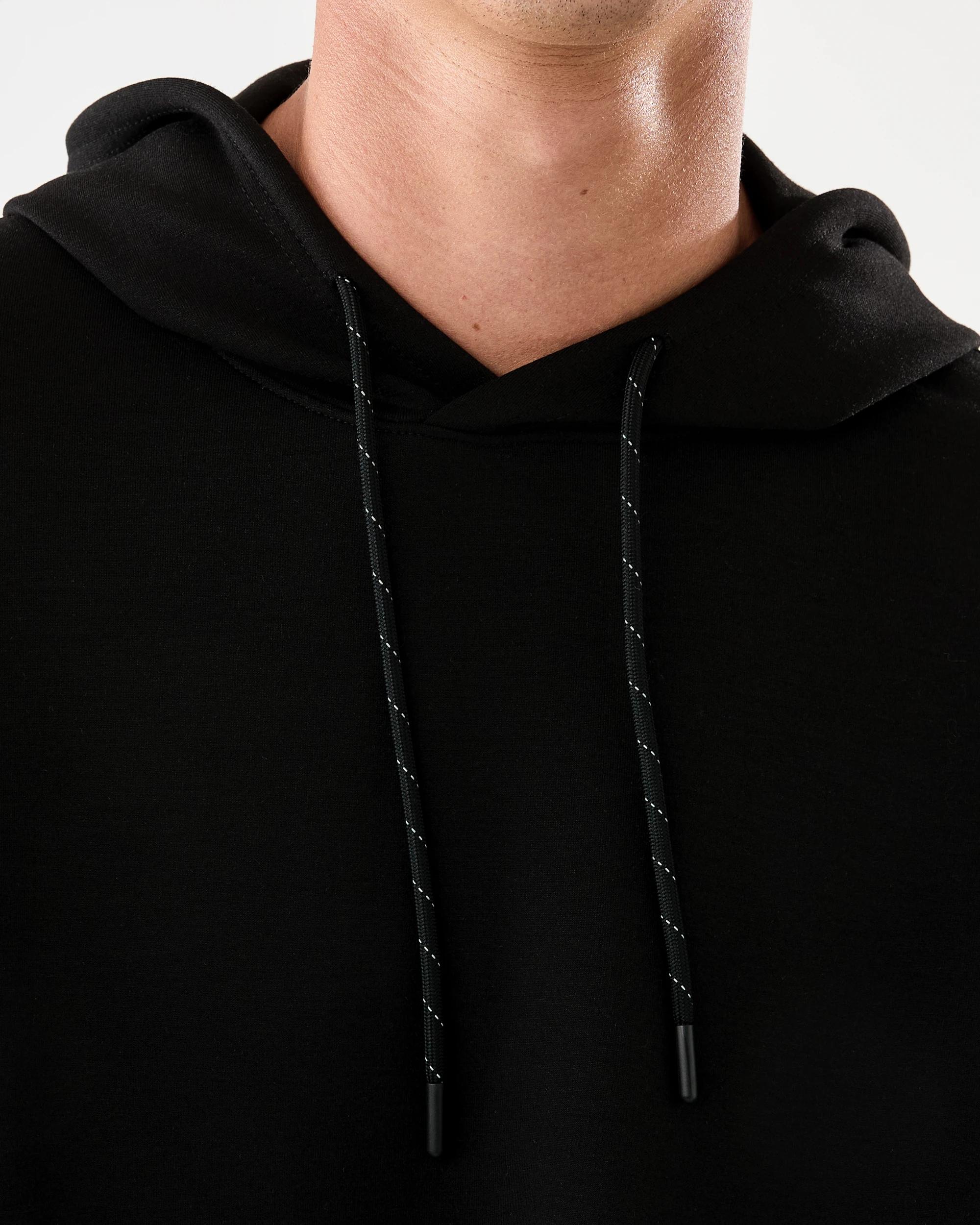 5 Active Mens Relaxed Scuba Hoodie Black, 5 of 8