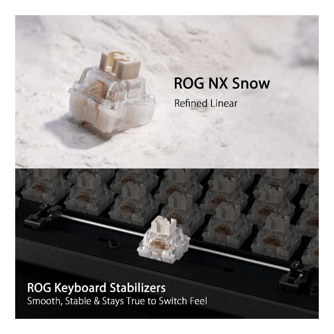 6 ASUS ROG Strix Scope II 96 Wireless Keyboard NX Snow Switch, 6 of 10