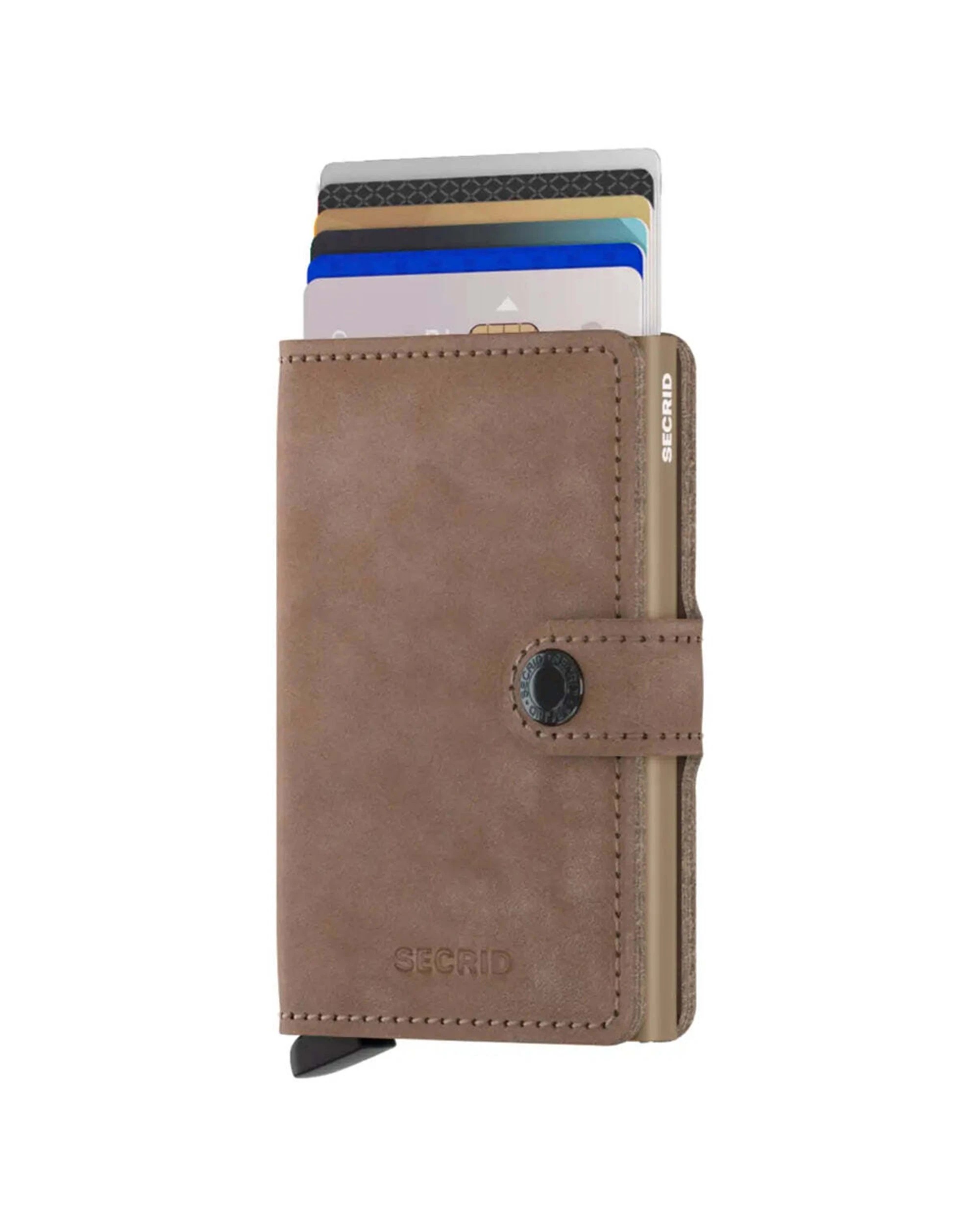 2 Secrid Miniwallet Compact RFID Wallet Protection Vintage Taupe - Brown, 2 of 5