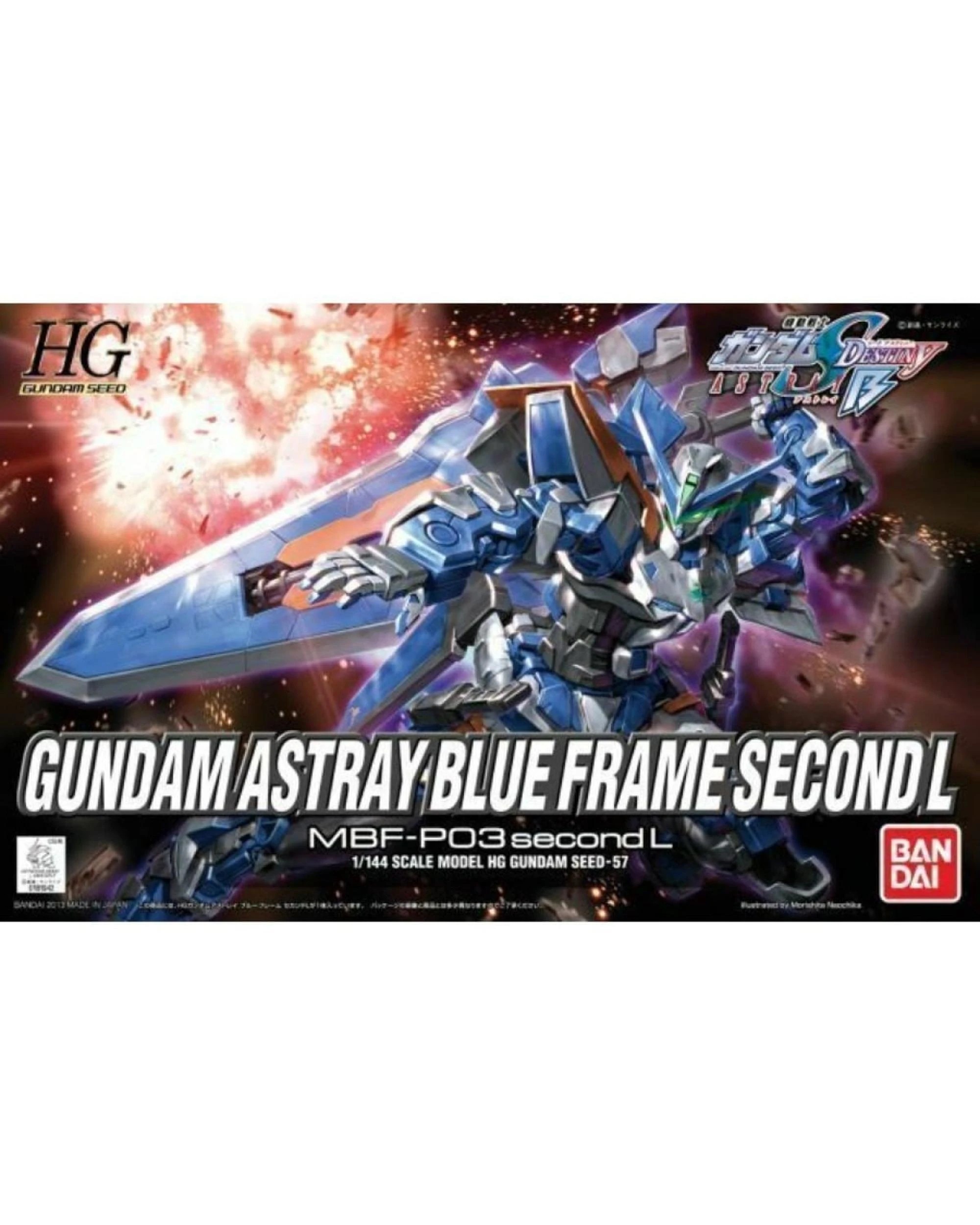 1 Bandai Gundam HG Gundam Astray Blue Frame Second L 1/144 Model Kit, 1 of 3