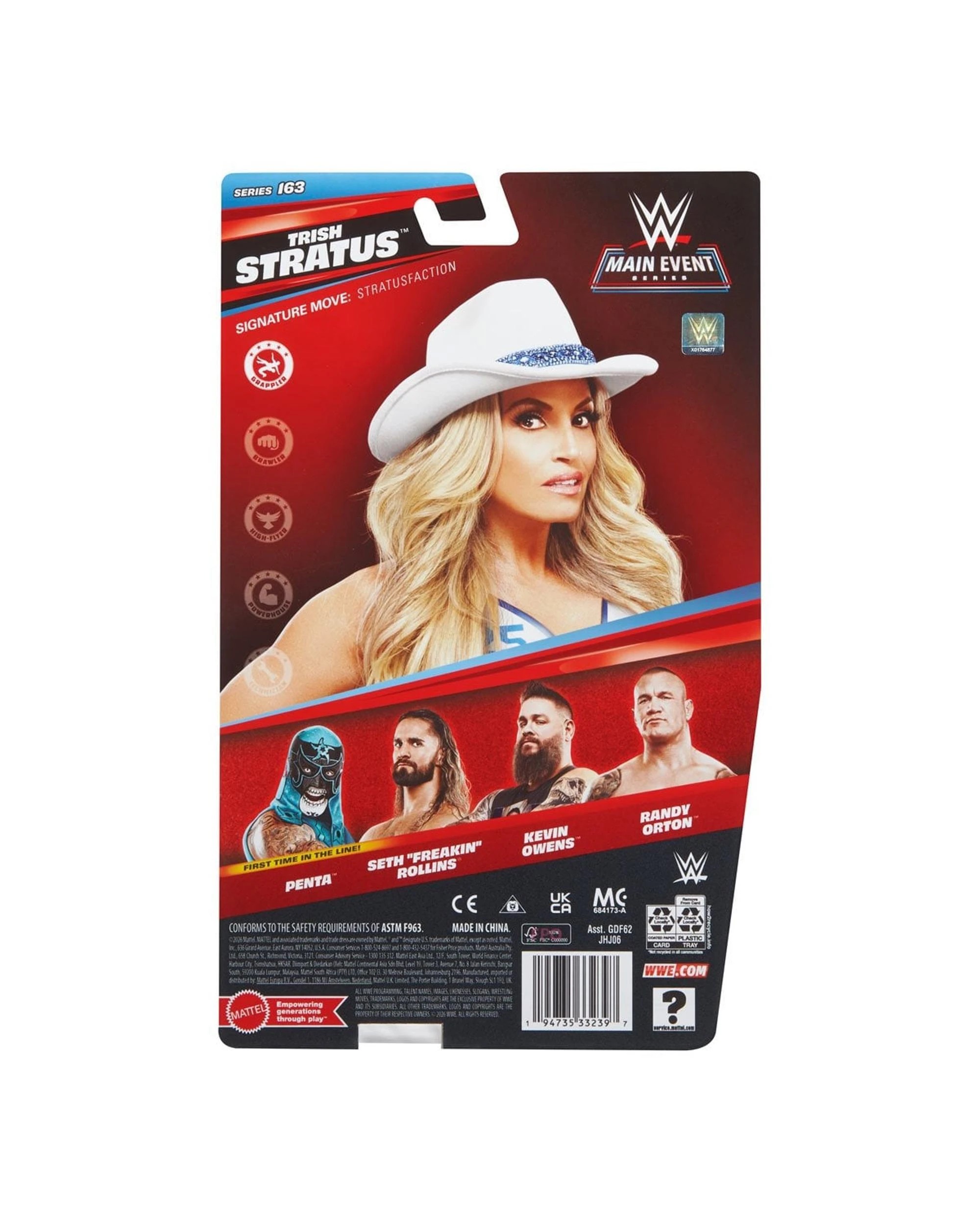 6 WWE Main Event Series 163 Trish Stratus Action Figure, 6 of 6