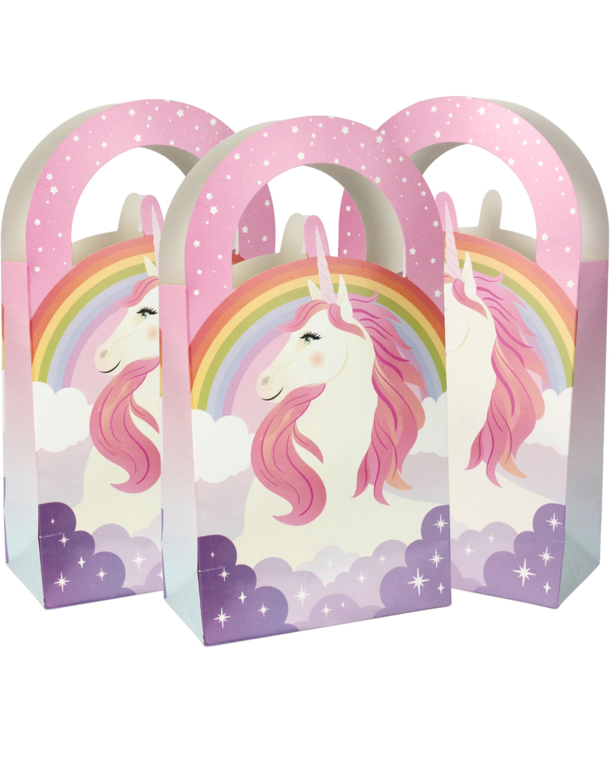 1 Artwrap Mystical Unicorn Paper Treat Bags Pack of 4, 1 of 4