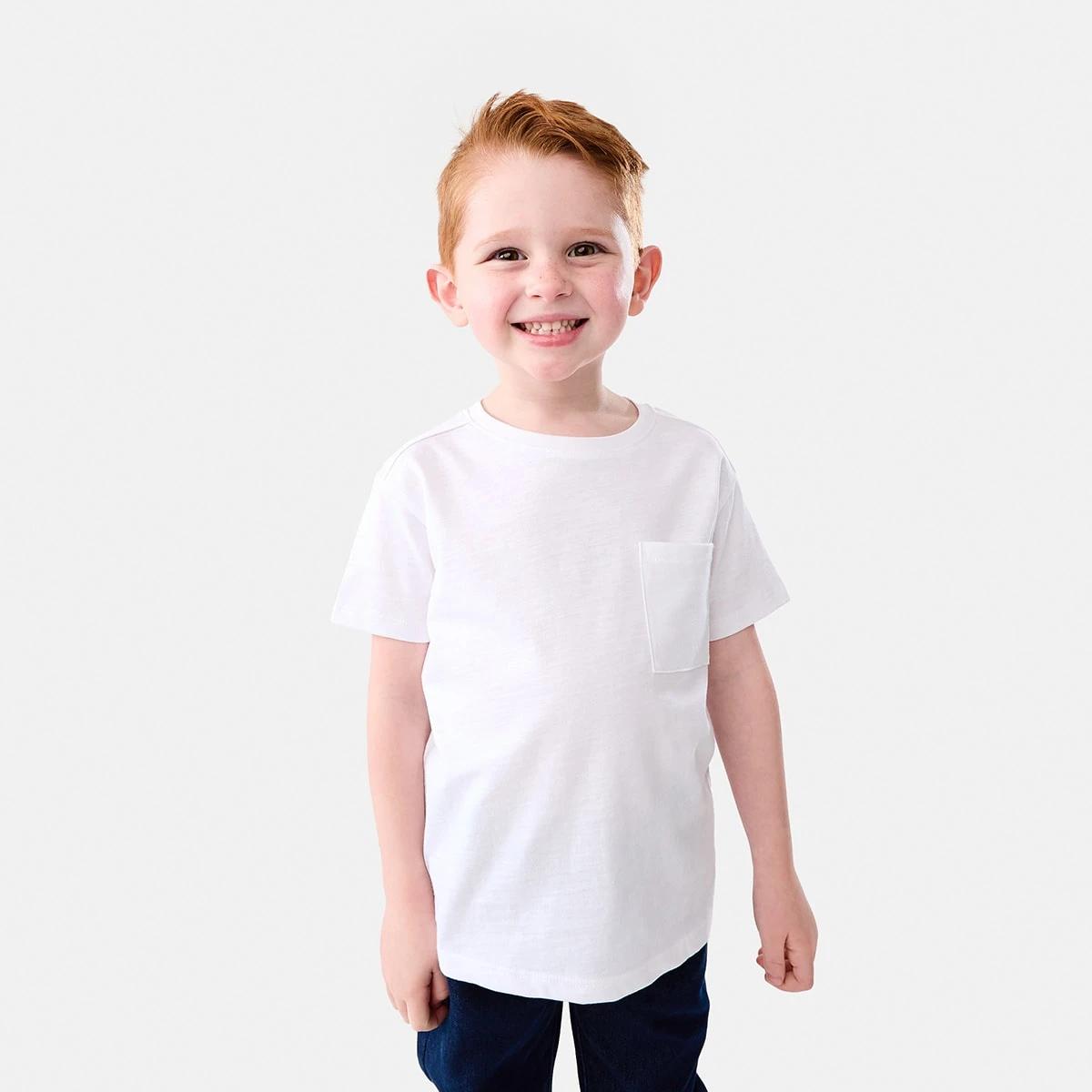 1 Plain Cotton T-shirt White, 1 of 8