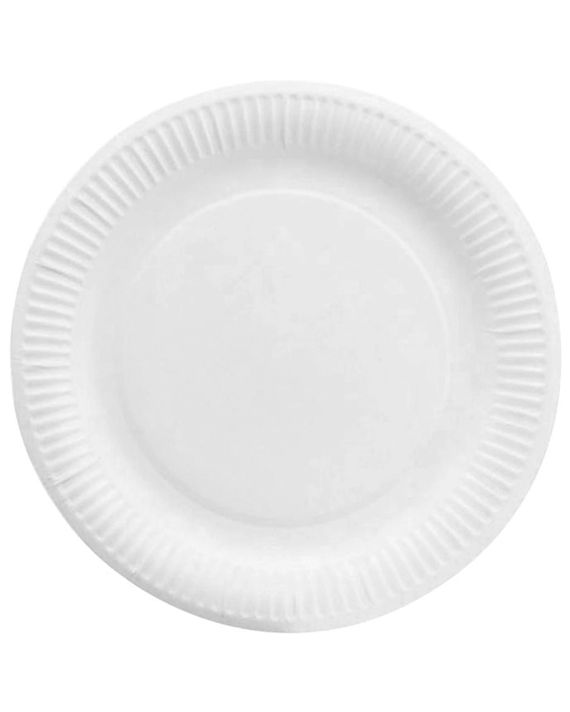 1 Partyrama White Round Large Paper Plates Pack of 50 - White, 1 of 2