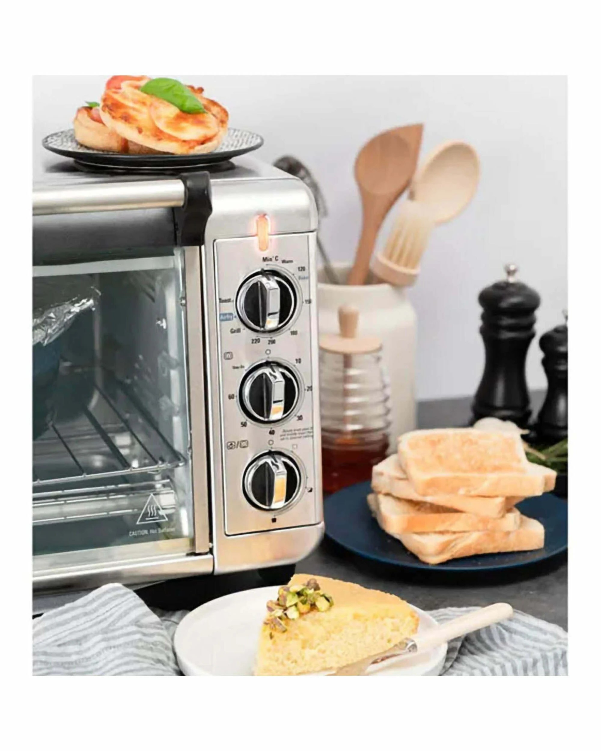 4 Russell Hobbs Air Fry Crisp N Bake Toaster Oven - SILVER, 4 of 4