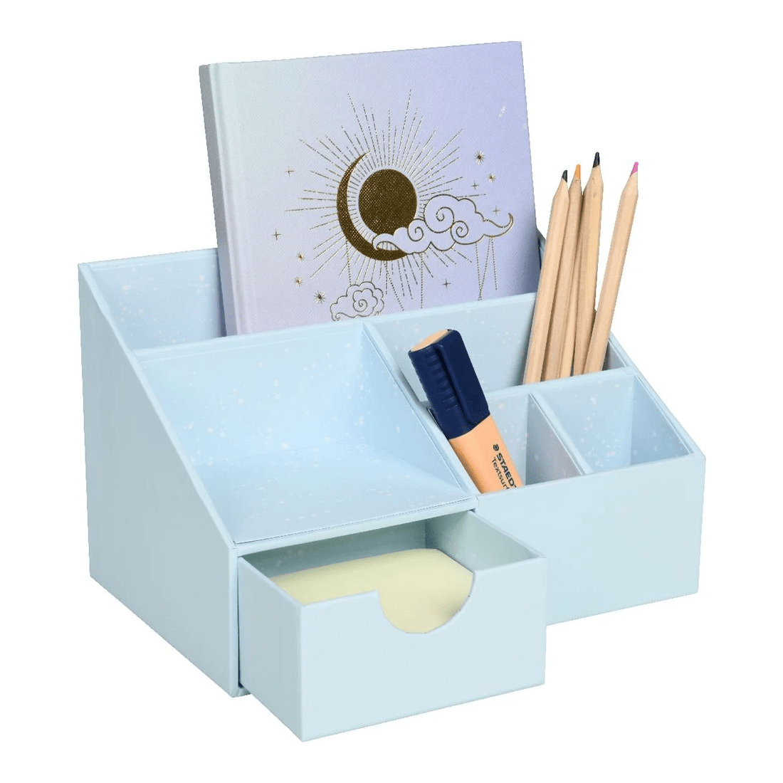 2 Otto Pastel Desk Organiser Blue, 2 of 5