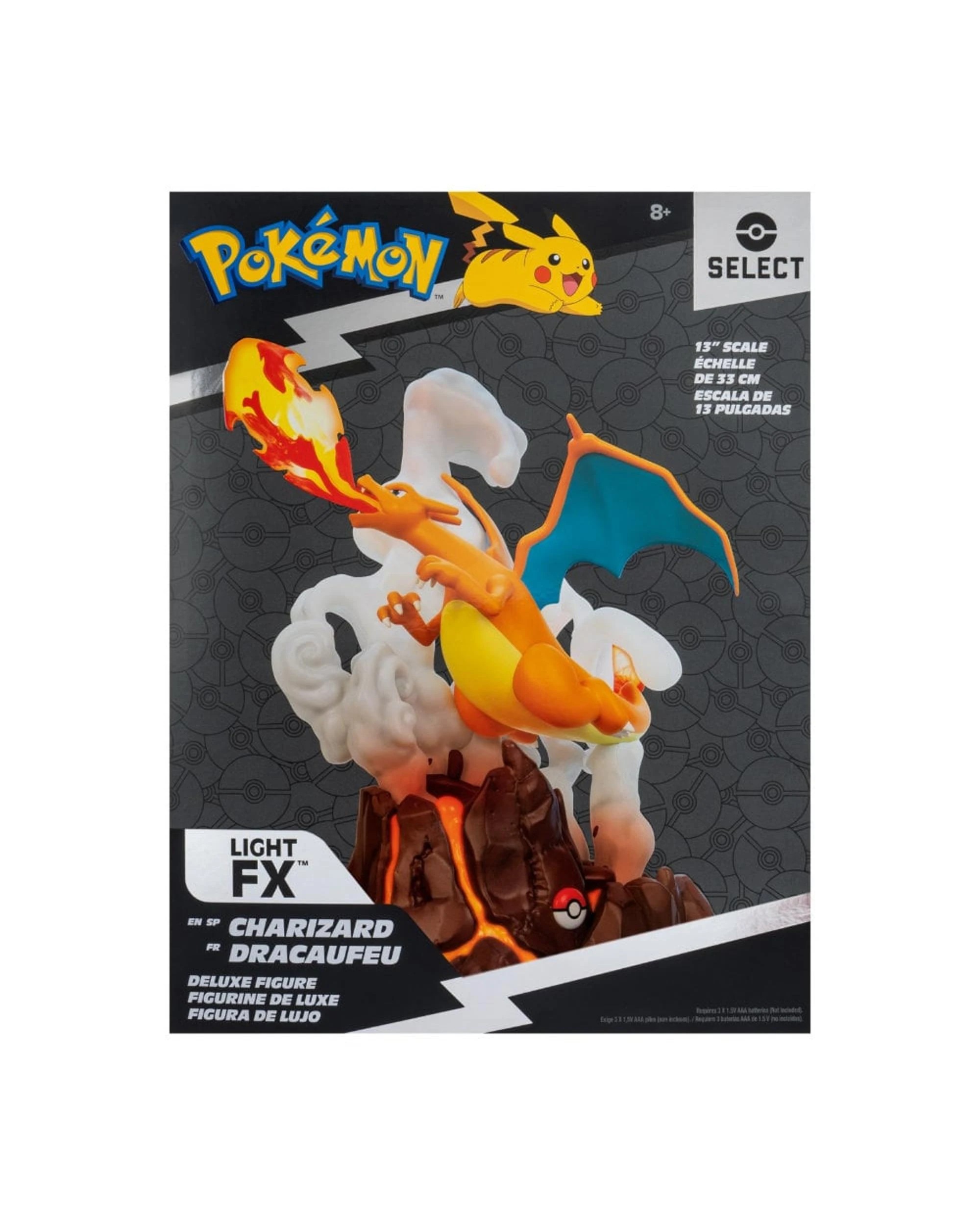 6 Pokemon 13 inch Charizard Deluxe Collector Statue, 6 of 6