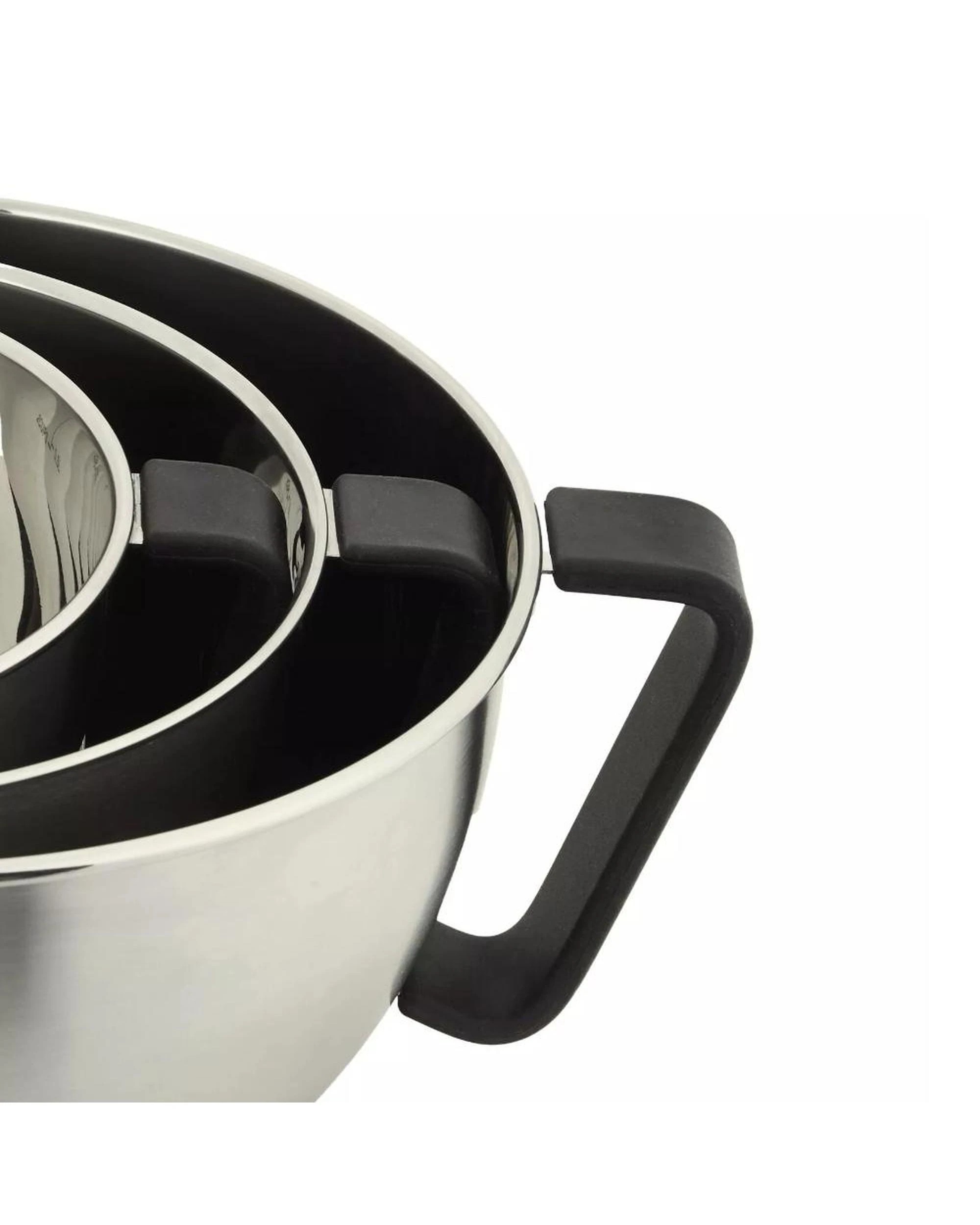 3 MasterPro Premium Stainless Steel 3pc Mixing Bowls  Set of 3, 3 of 9