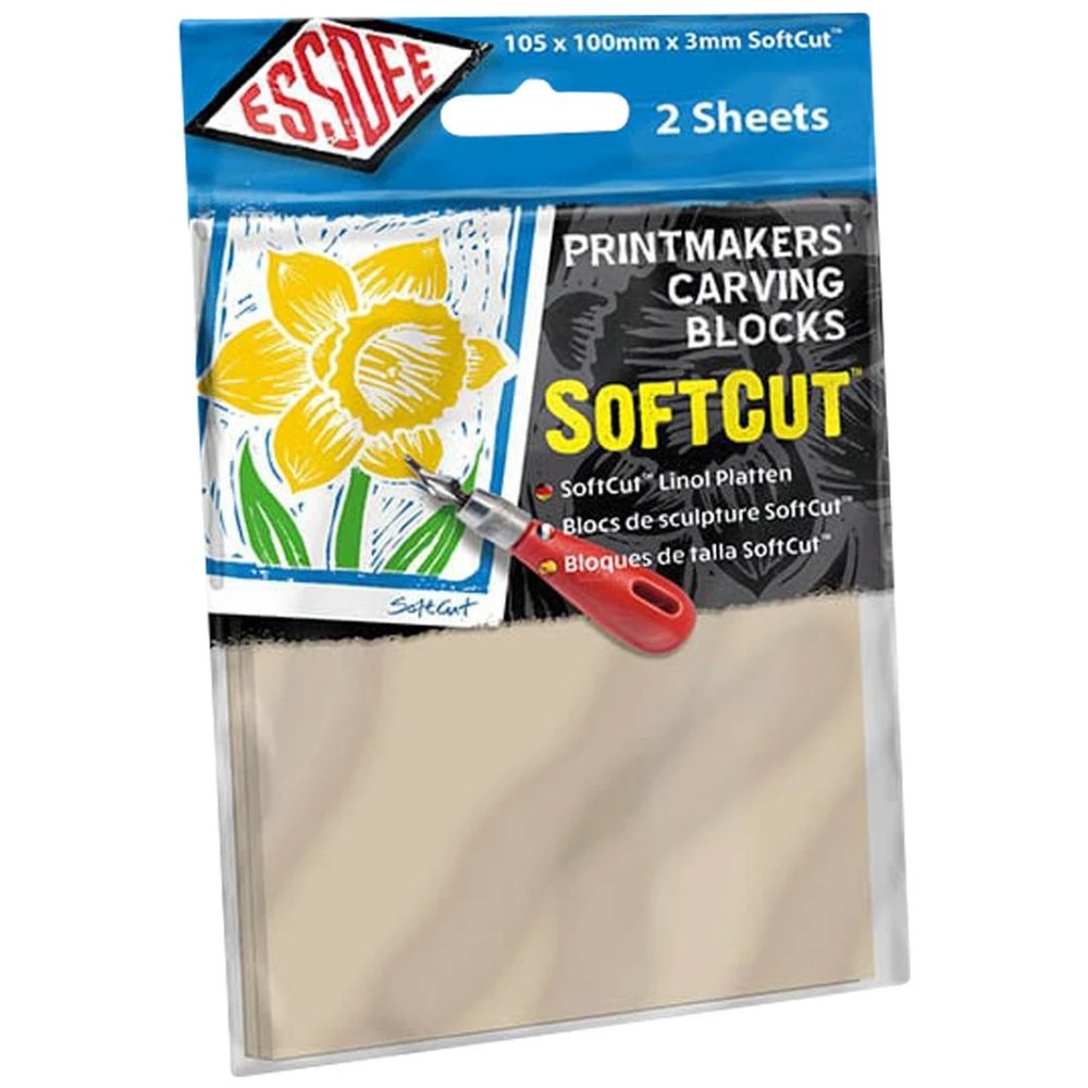 1 Essdee SoftCut Carving Block 100 x 105mm 2 Pack, 1 of 1