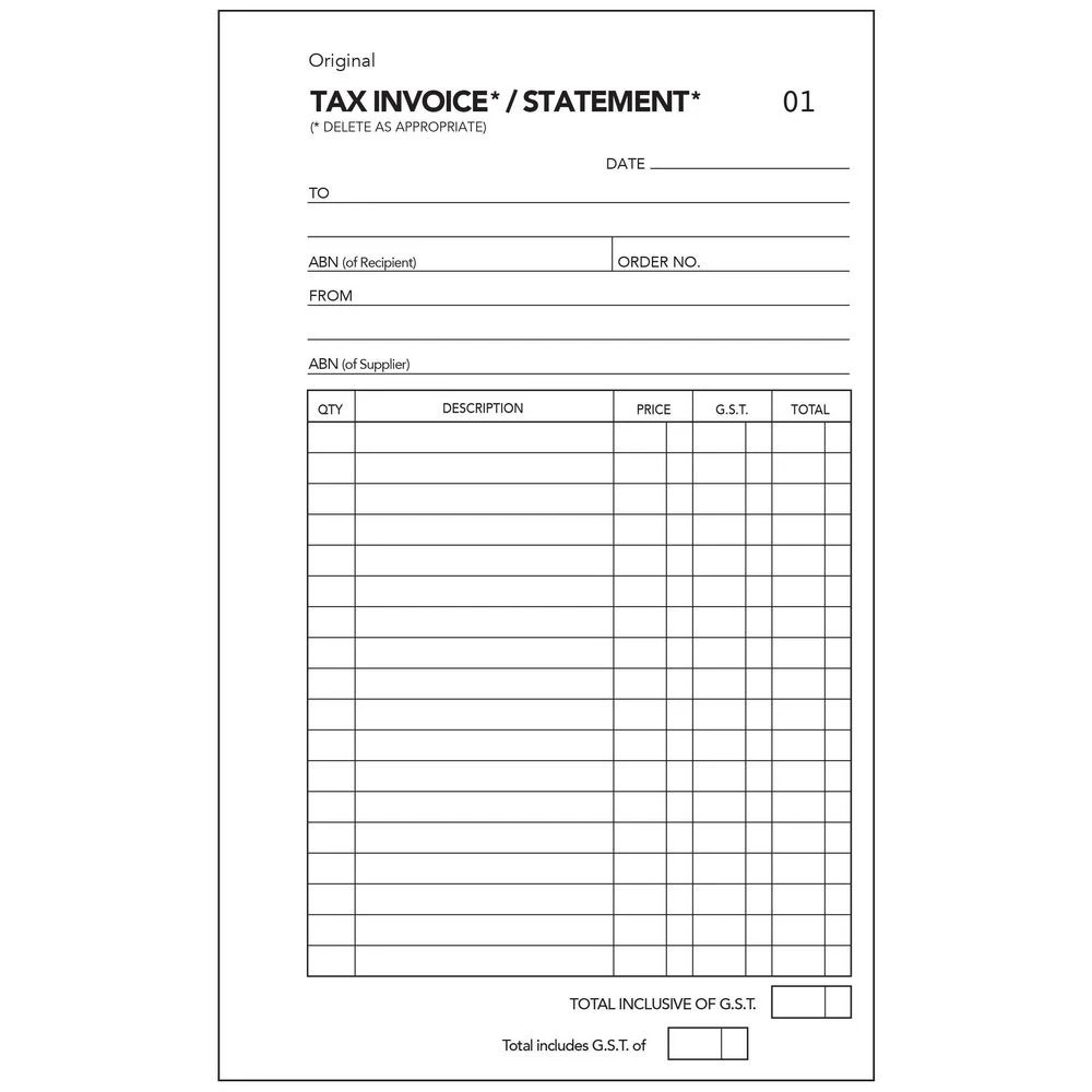 2 Olympic No.725 Carbonless Triplicate Invoice/Statement Book, 2 of 2