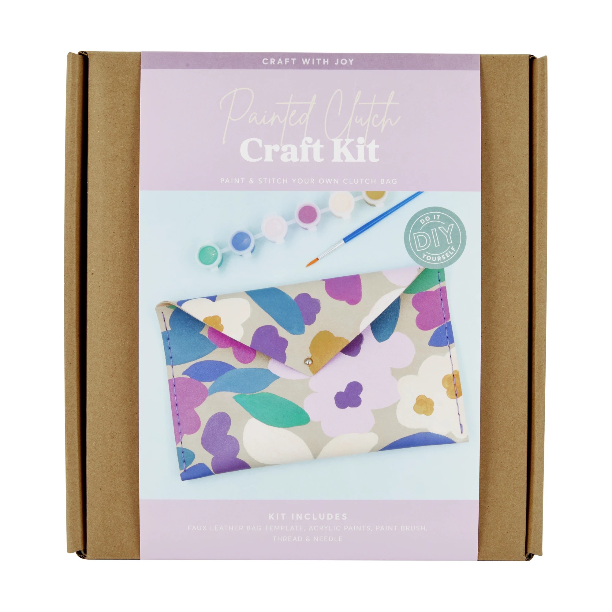 1 DIY Painted Clutch Craft Kit, 1 of 3