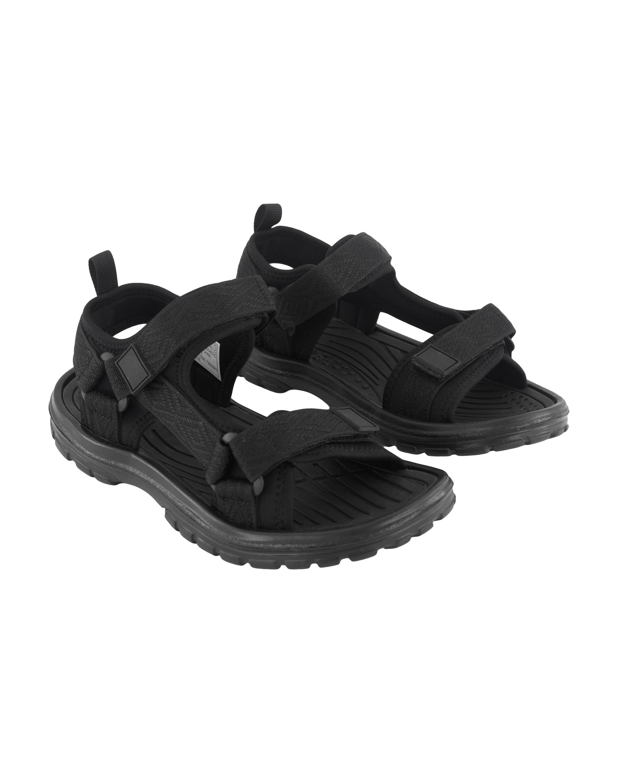 2 Adjustable Comfort Sandals Black, 2 of 3