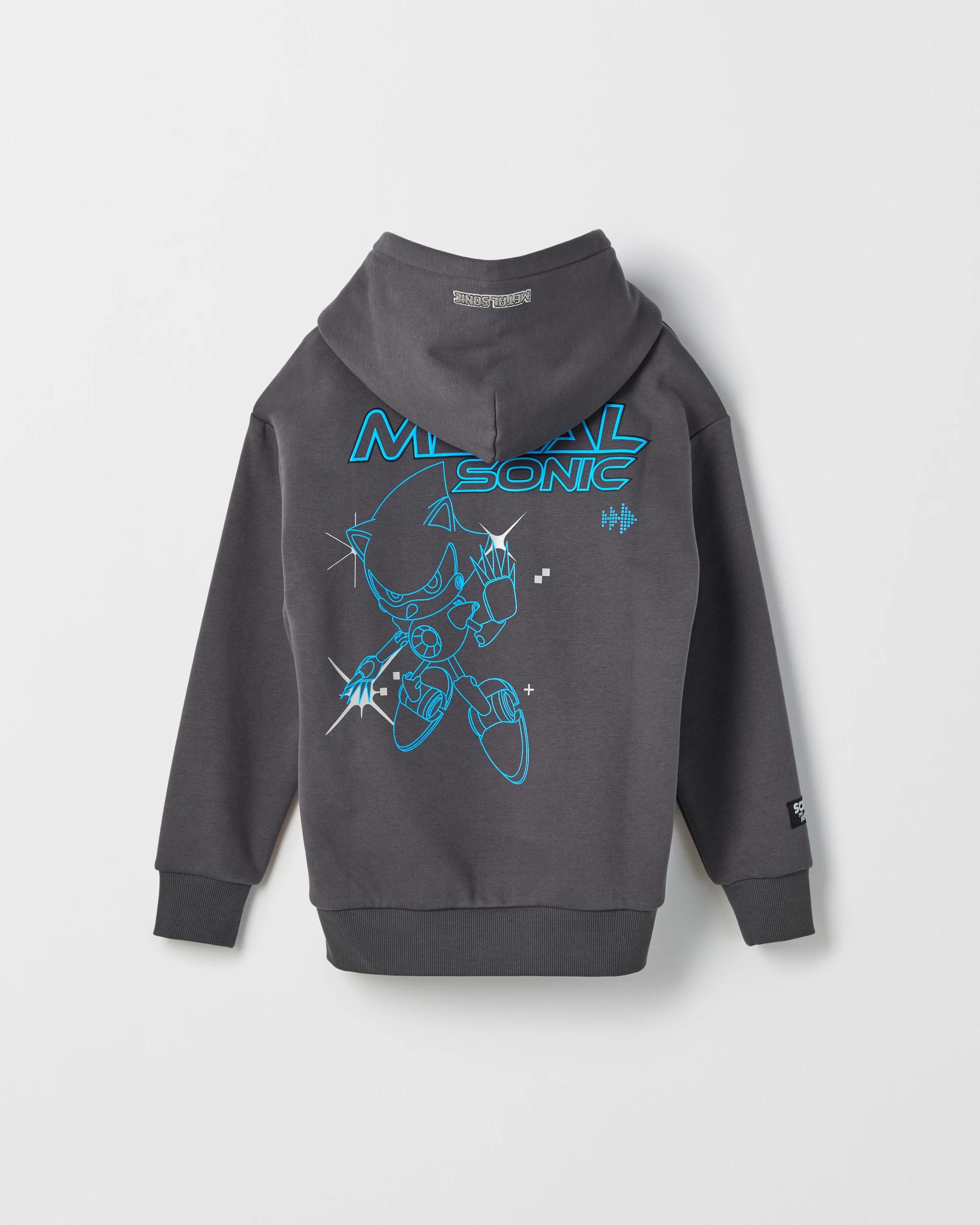 3 Sonic The Hedgehog Australian Cotton Blend Popover Hoodie SONIC, 3 of 3