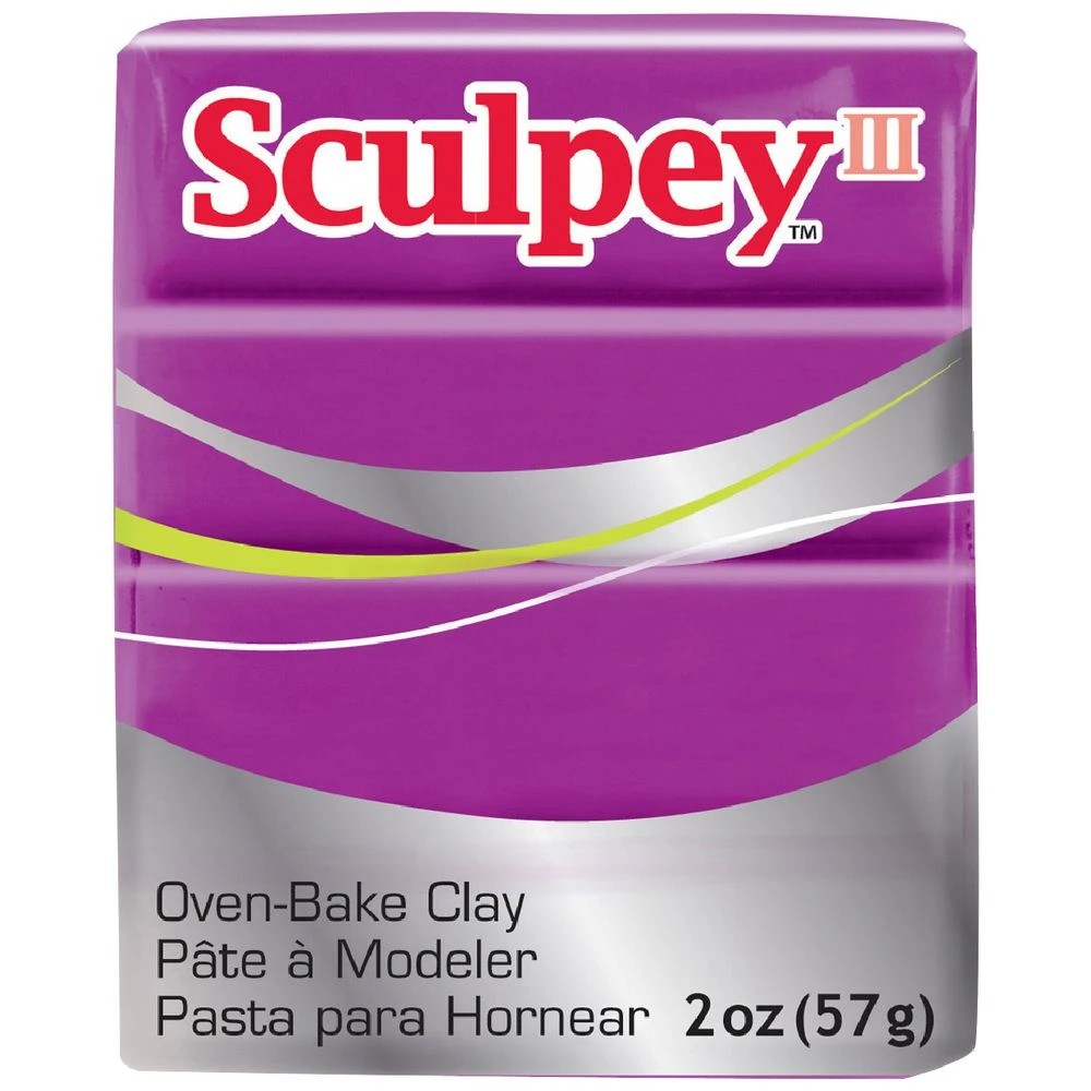 1 Sculpey III Modelling Clay Violet 57g, 1 of 3