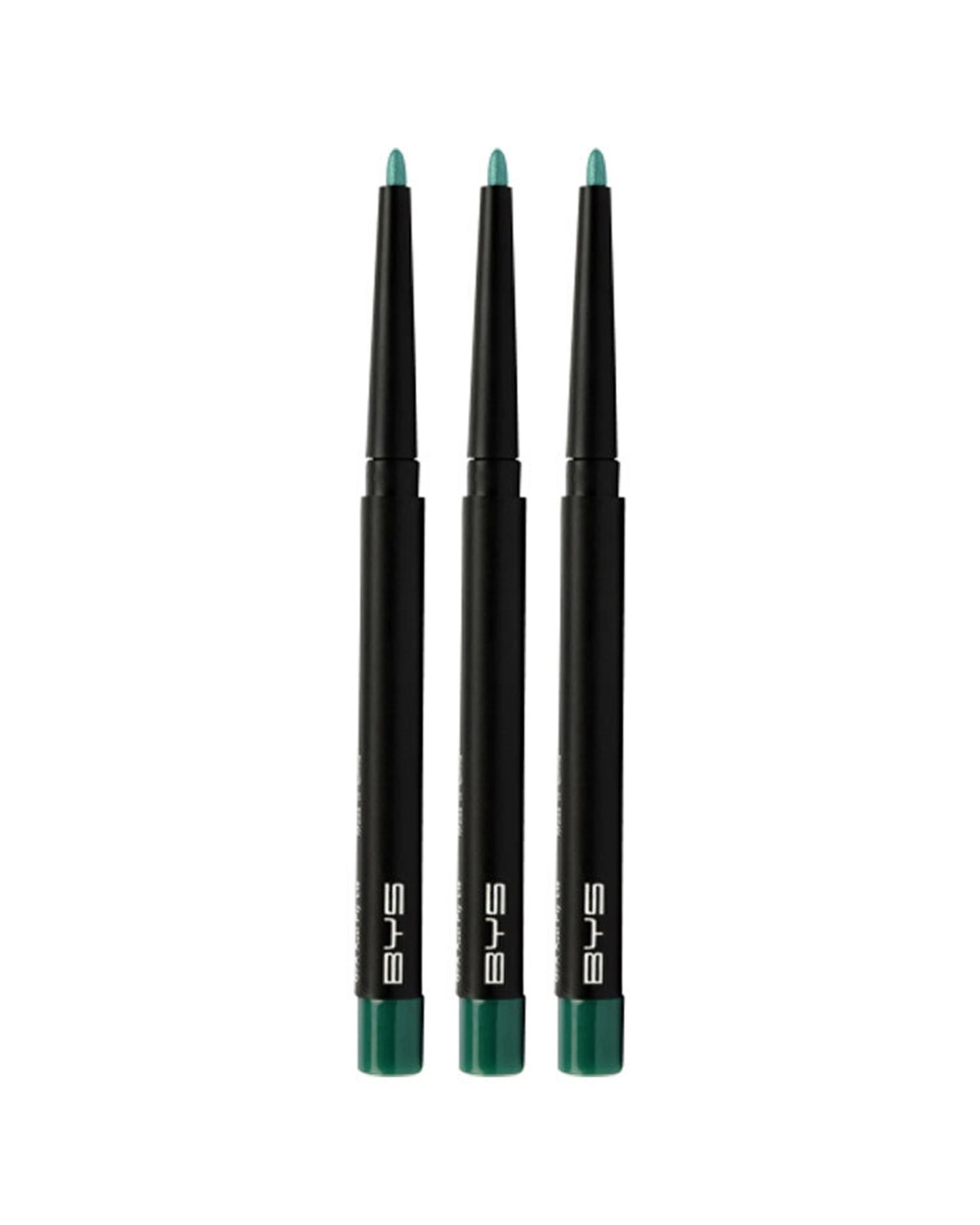 1 BYS Automatic Eyeliner Pencil Makeup Jade 3PK Soft Tip Easy Application - Green, 1 of 1