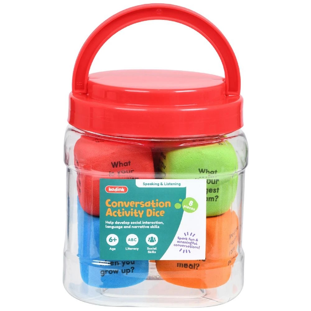 1 Kadink Conversation Activity Dice Jar 8 Pieces, 1 of 4