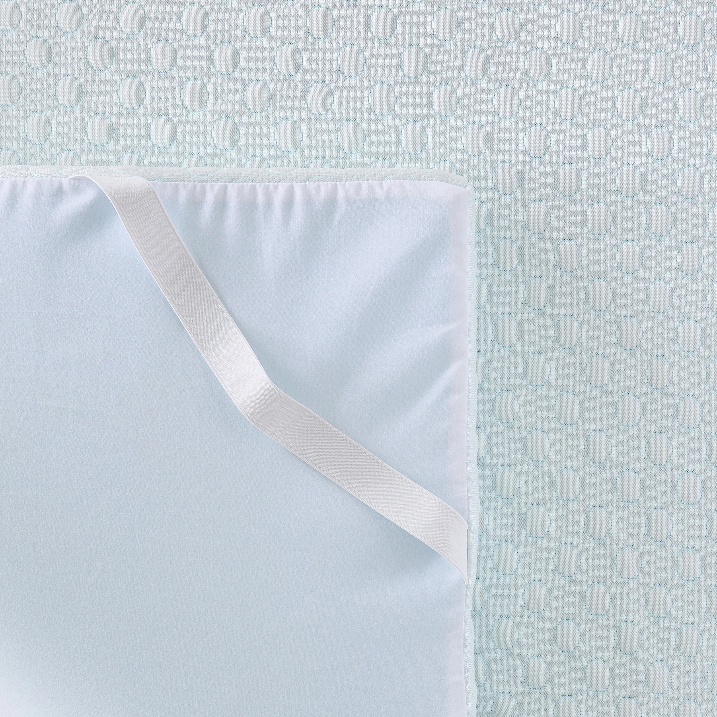 10 Cooling Memory Foam Mattress Topper - Queen Bed, White, 10 of 10