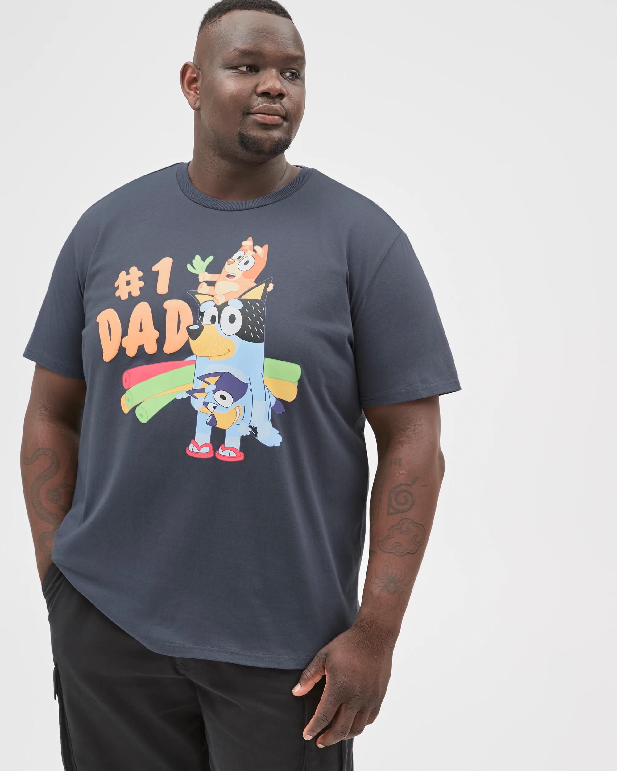 3 Bluey Plus Size Australian Cotton T-Shirt NAVY, 3 of 7