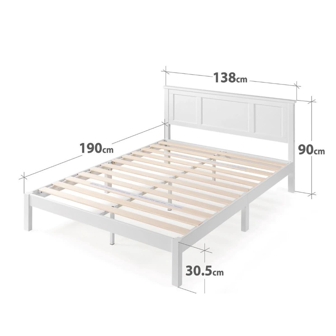 10 Double Bed Hamptons Bed Frame, 10 of 10
