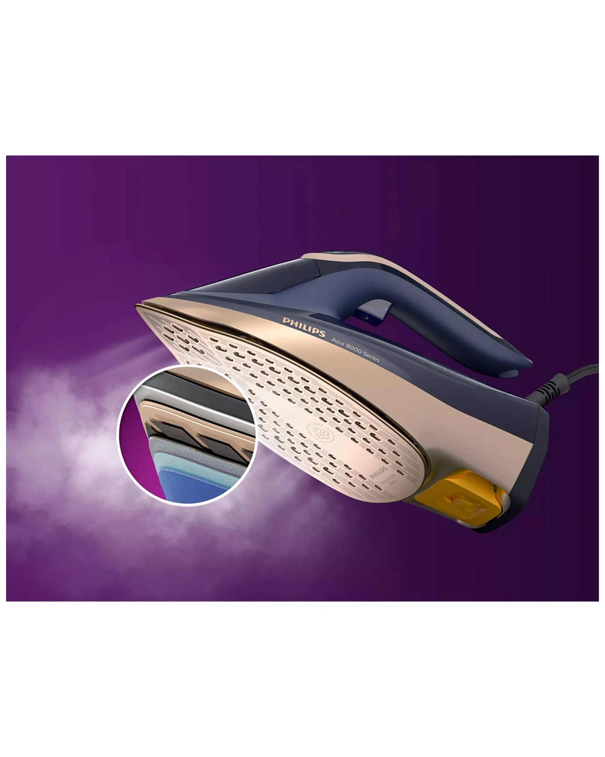 5 Philips Perfectcare 8000 Series Steam Iron Portable 2400w With Turbo Mode - Blue, 5 of 9