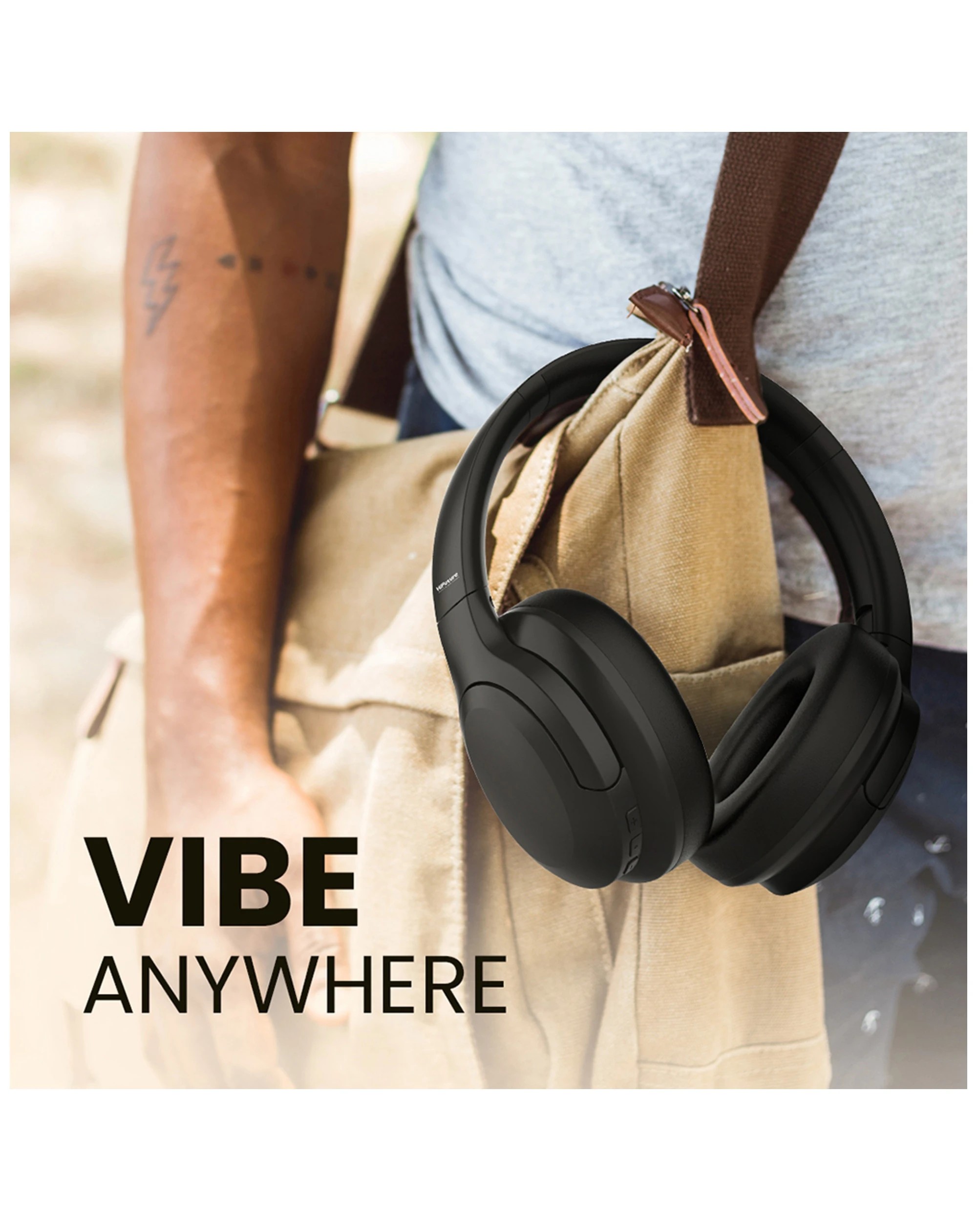 6 Hifuture Futuretour Active Noise Cancelling Bluetooth High Bass Headphones - Black, 6 of 6