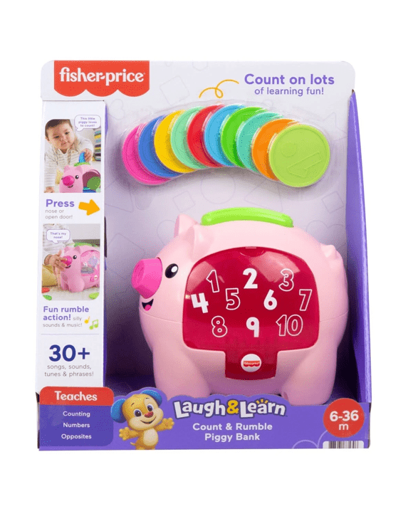 Fisher-Price Laugh and Learn Count and Rumble Piggy Bank