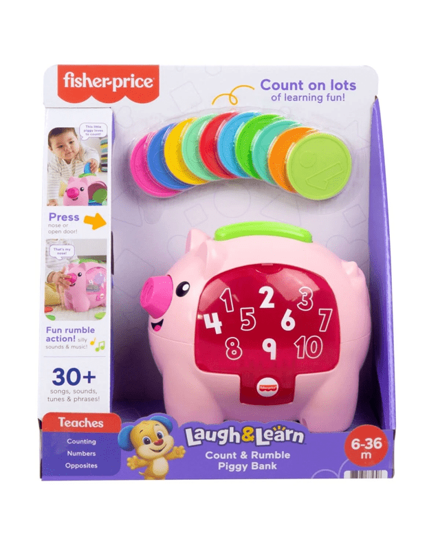 Fisher-Price Laugh and Learn Count and Rumble Piggy 