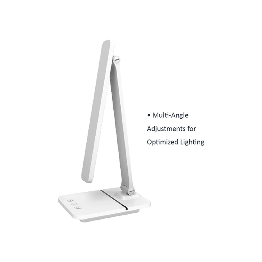4 Sansai Smart Led Adjustable Position Dimmable Desk Lamp W/ Usb Outlet 7w 450lm
 - White, 4 of 4