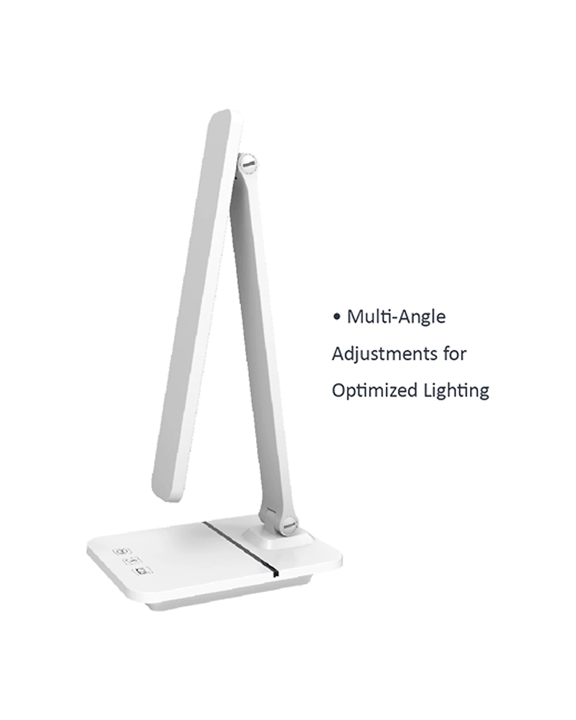 4 Sansai Smart Led Adjustable Position Dimmable Desk Lamp W/ Usb Outlet 7w 450lm
 - White, 4 of 4