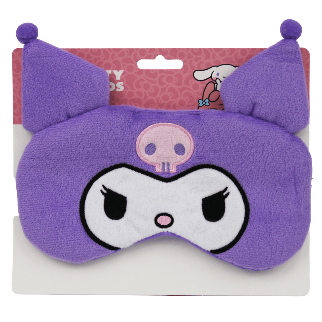 1 Sanrio Hello Kitty and Friends Kuromi Fluffy Eye Mask - Purple, 1 of 2