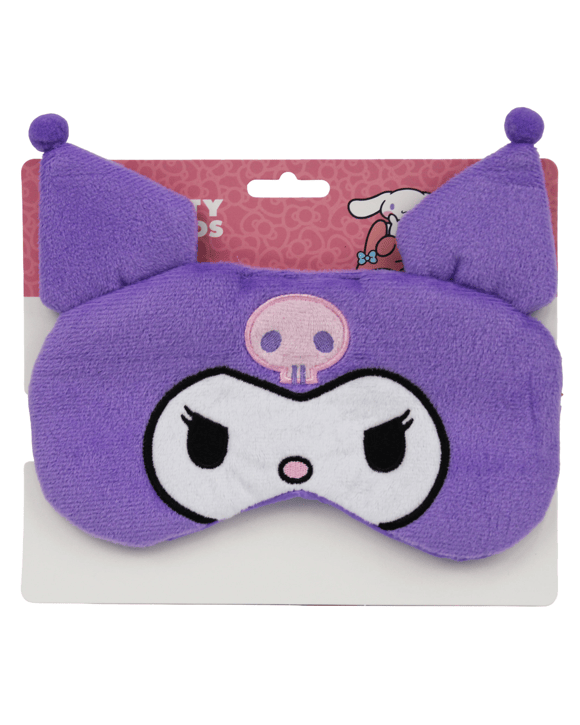 Sanrio Hello Kitty and Friends Kuromi Fluffy Eye Mask - Purple