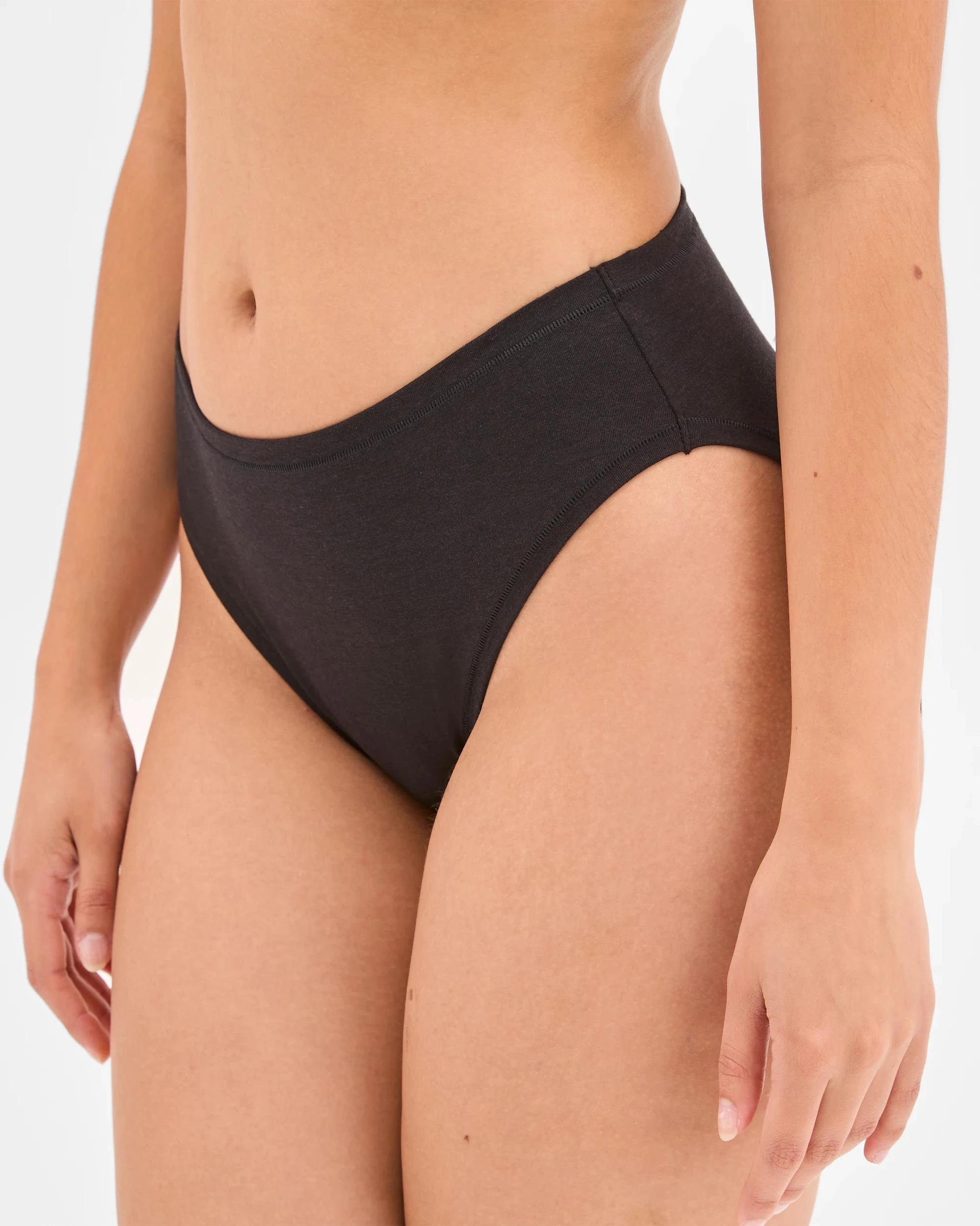 7 Target 2 Pack Bamboo High Cut Briefs BLACK, 7 of 8