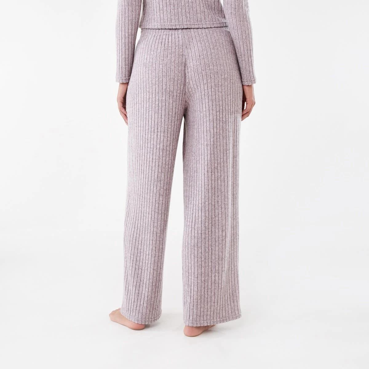 3 Brushed Rib Lounge Pants Plum Mrle, 3 of 5