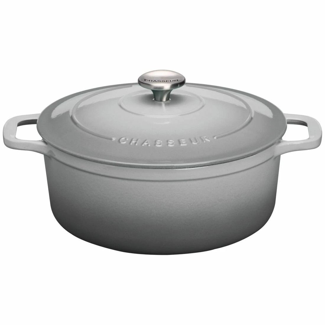 1 Chasseur 24cm 4L Round French Oven Cookware Celestial Grey, 1 of 1