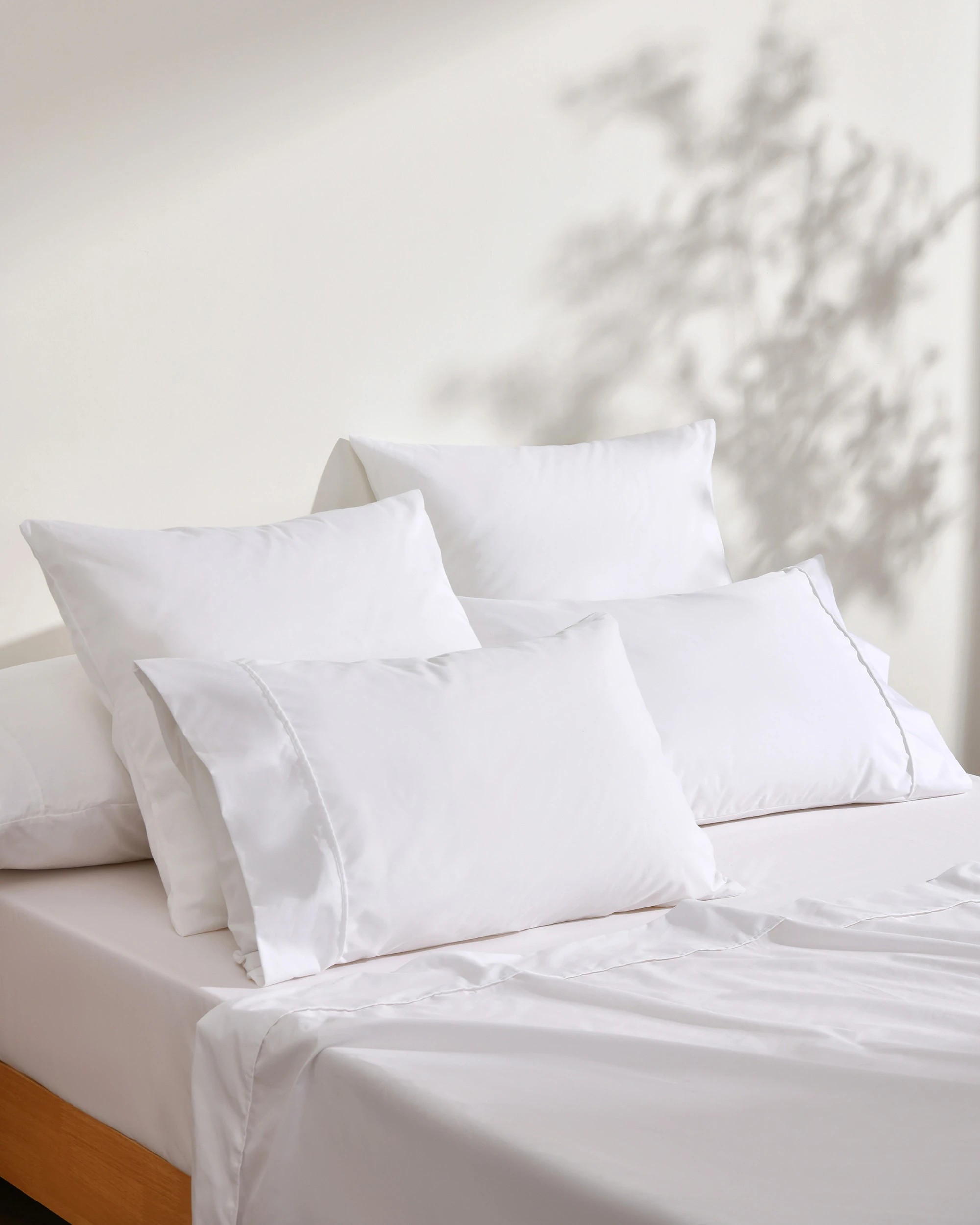 7 Dreamaker 250TC Cotton & Recycled Polyester Blend Sheet Set - King Bed - White, 7 of 7