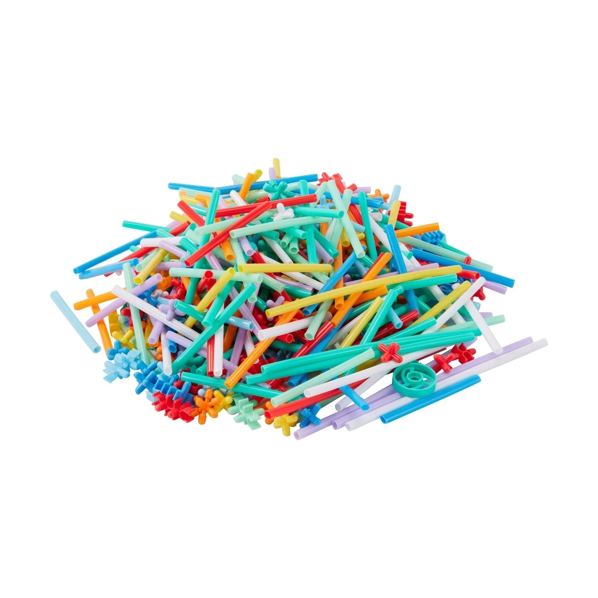 6 700 Piece Play and Learn Straw Tube Construction Activity Tub, 6 of 9