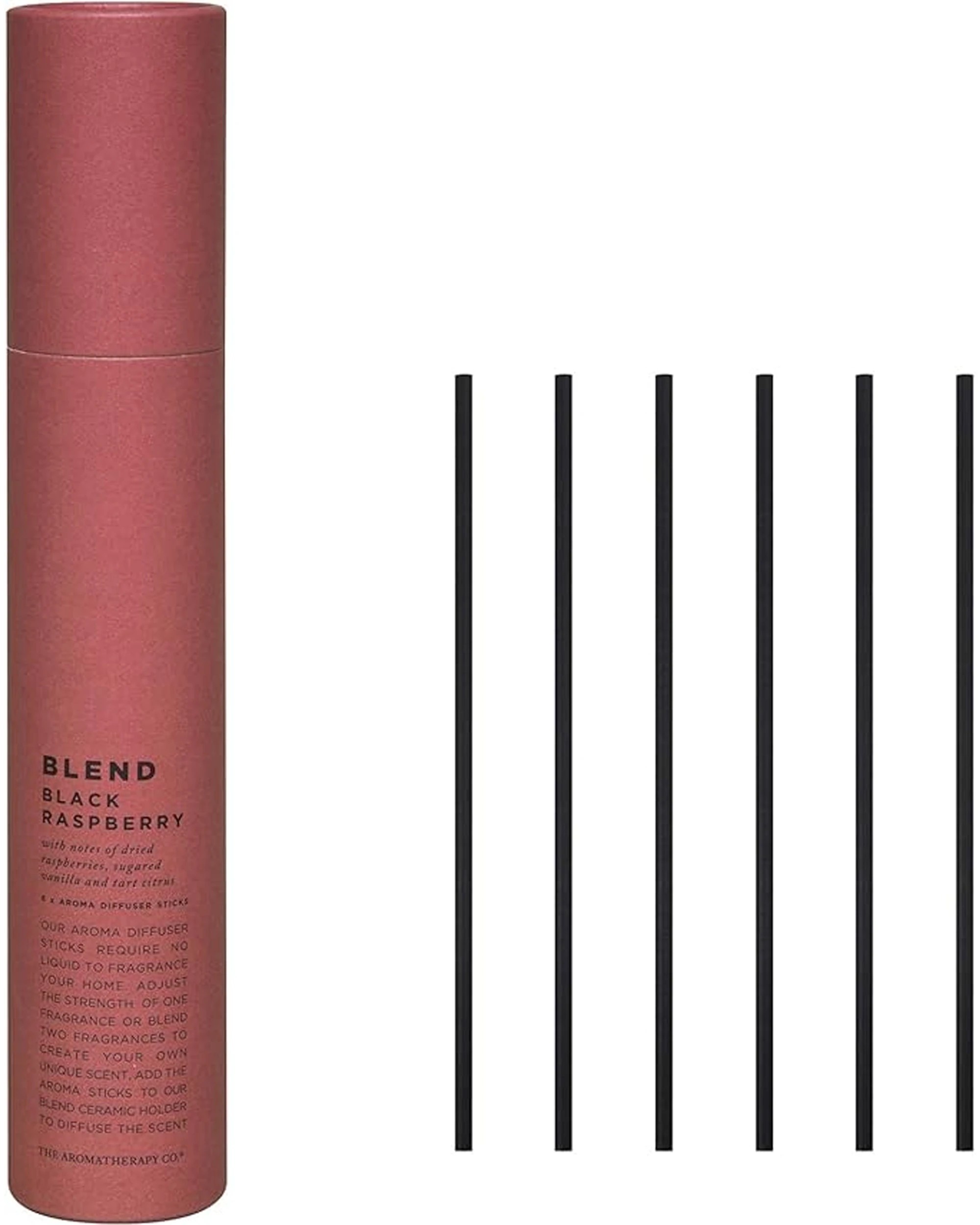 1 Aromatherapy Co 6pc Aromatherapy Co Blend Black Raspberry Aroma Stick Set - Black, 1 of 1