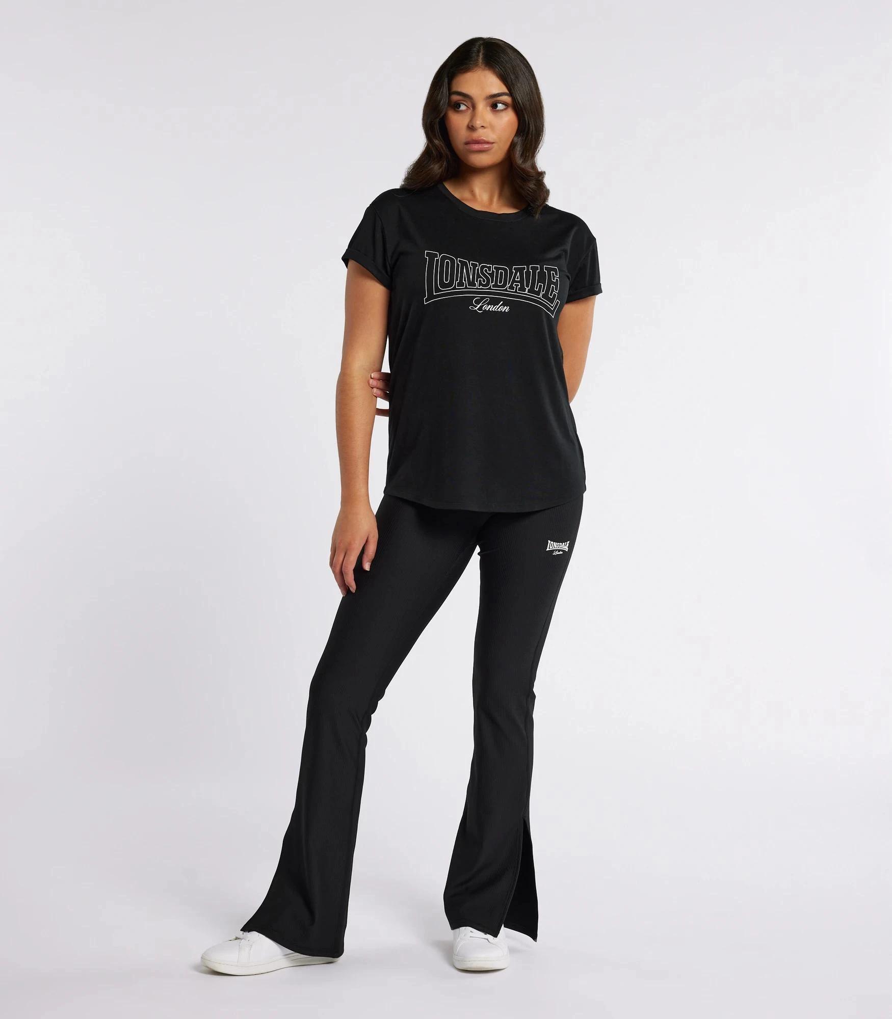 4 Lonsdale Silver Marle Malden T-shirt - Lonsdale London BLACK, 4 of 5