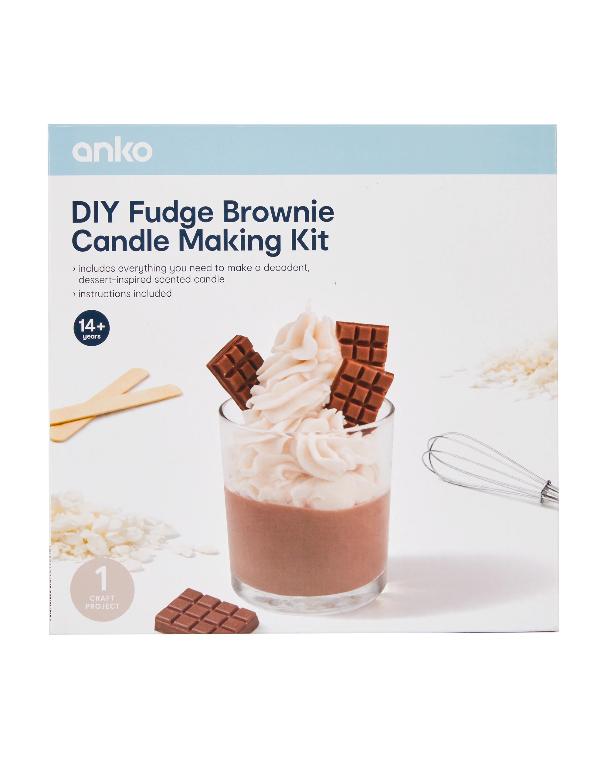 1 DIY Fudge Brownie Candle Making Kit, 1 of 3