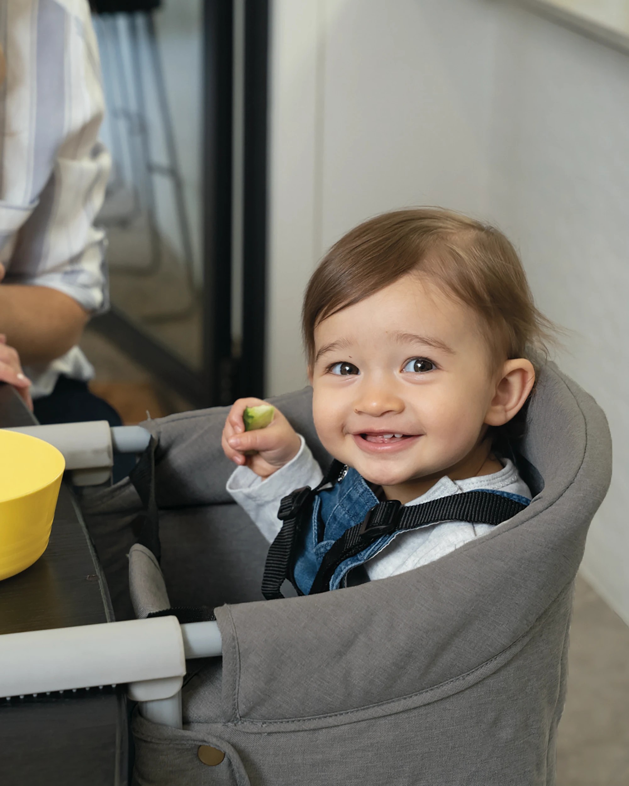 2 Childcare Lax Hook On High Chair - Moon Mist - Grey - Grey, 2 of 3