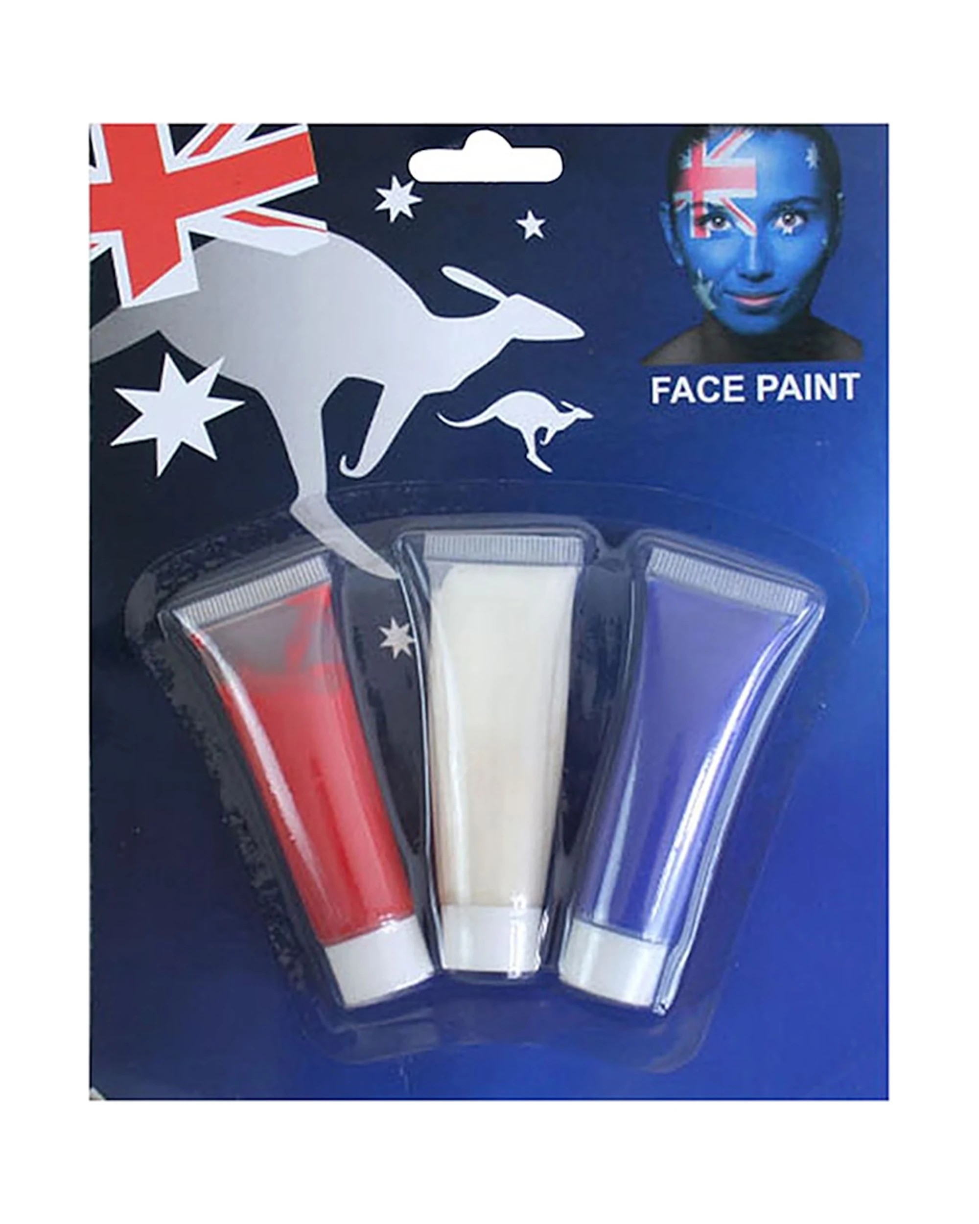1 Party Planet Aussie Red White and Blue Face Paint Set - Multi, 1 of 4