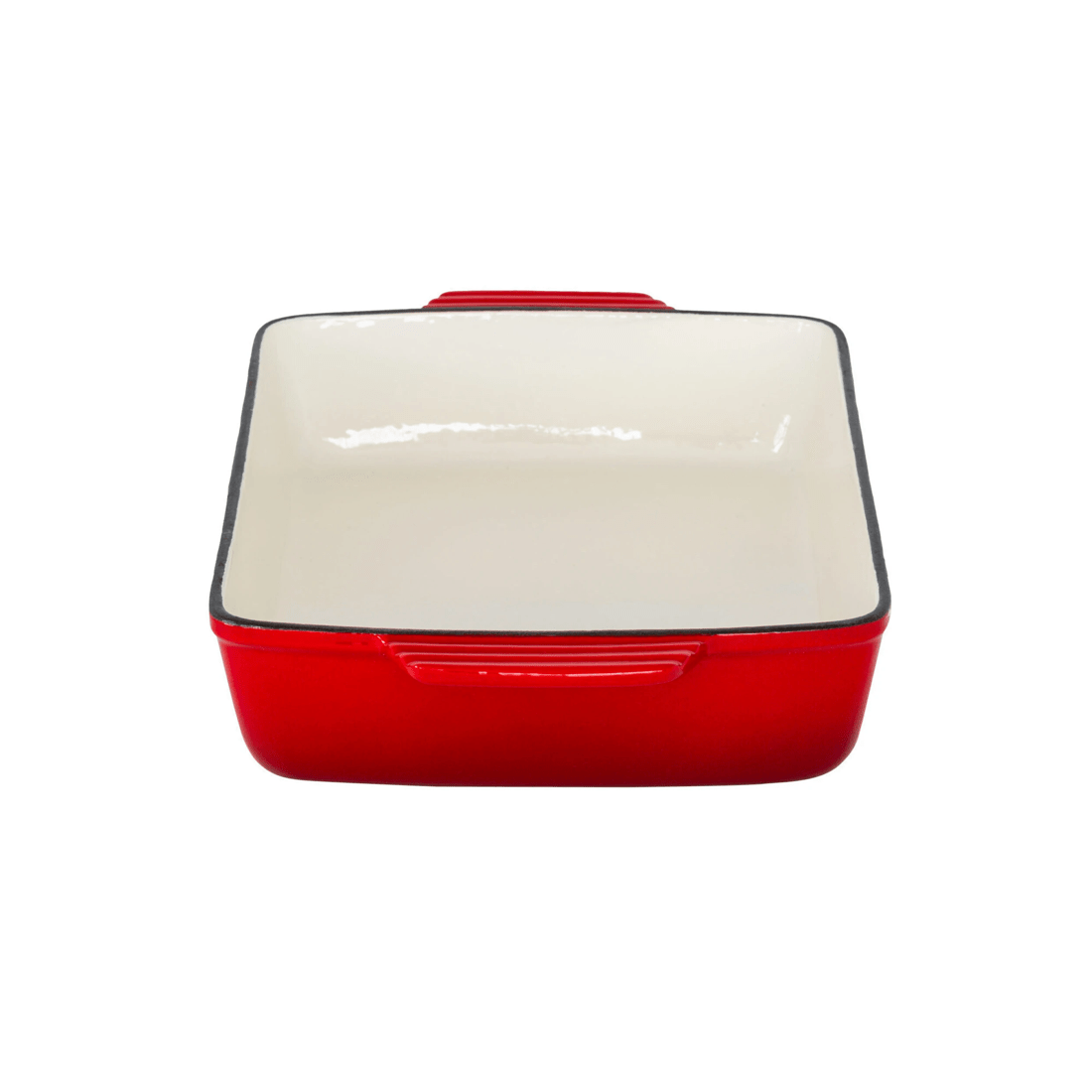 3 Healthy Choice Enamelled Cast Iron 38.5x23cm Rectangular Roaster (3.4L) - Red, 3 of 6