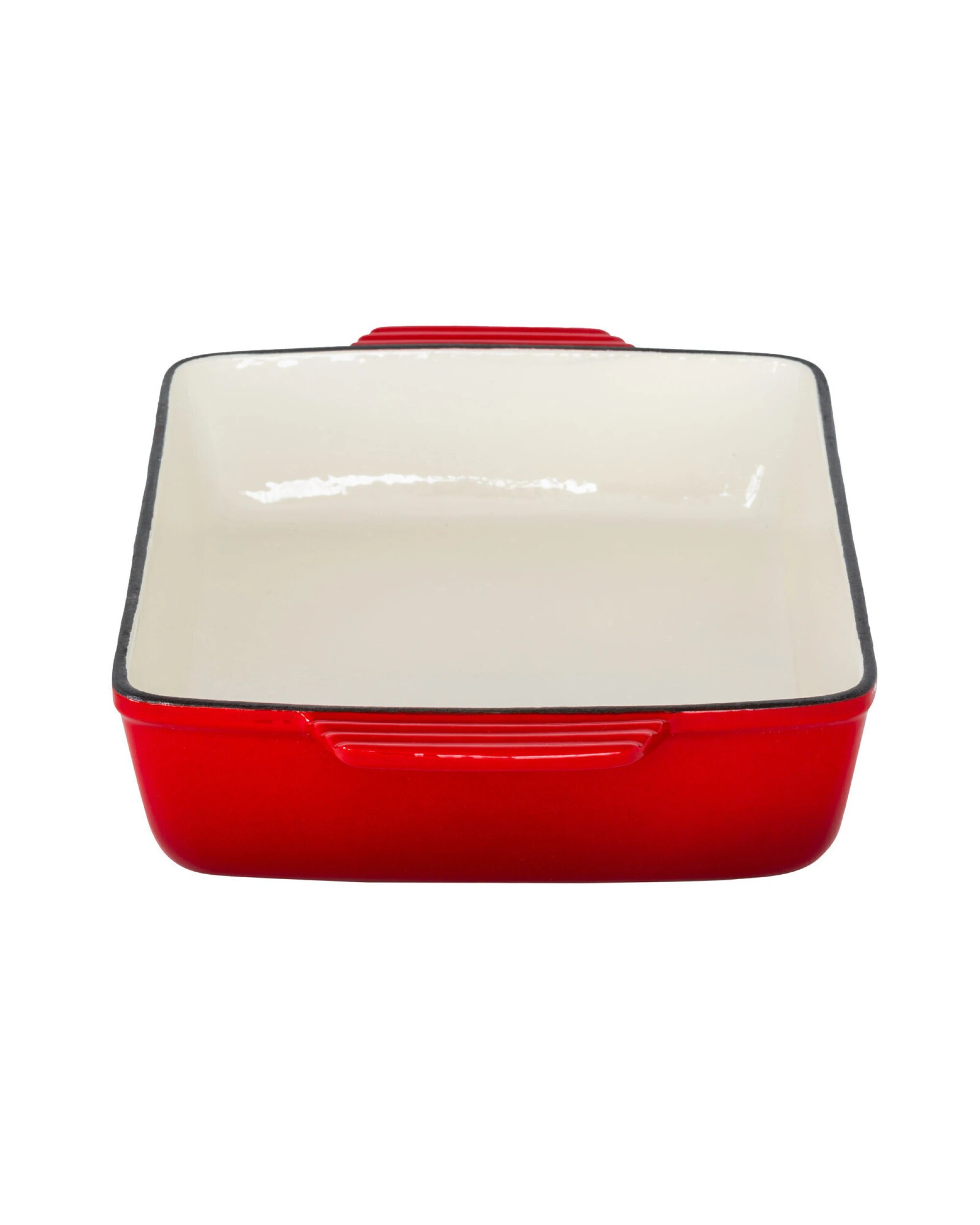 3 Healthy Choice Enamelled Cast Iron 38.5x23cm Rectangular Roaster (3.4L) - Red, 3 of 6