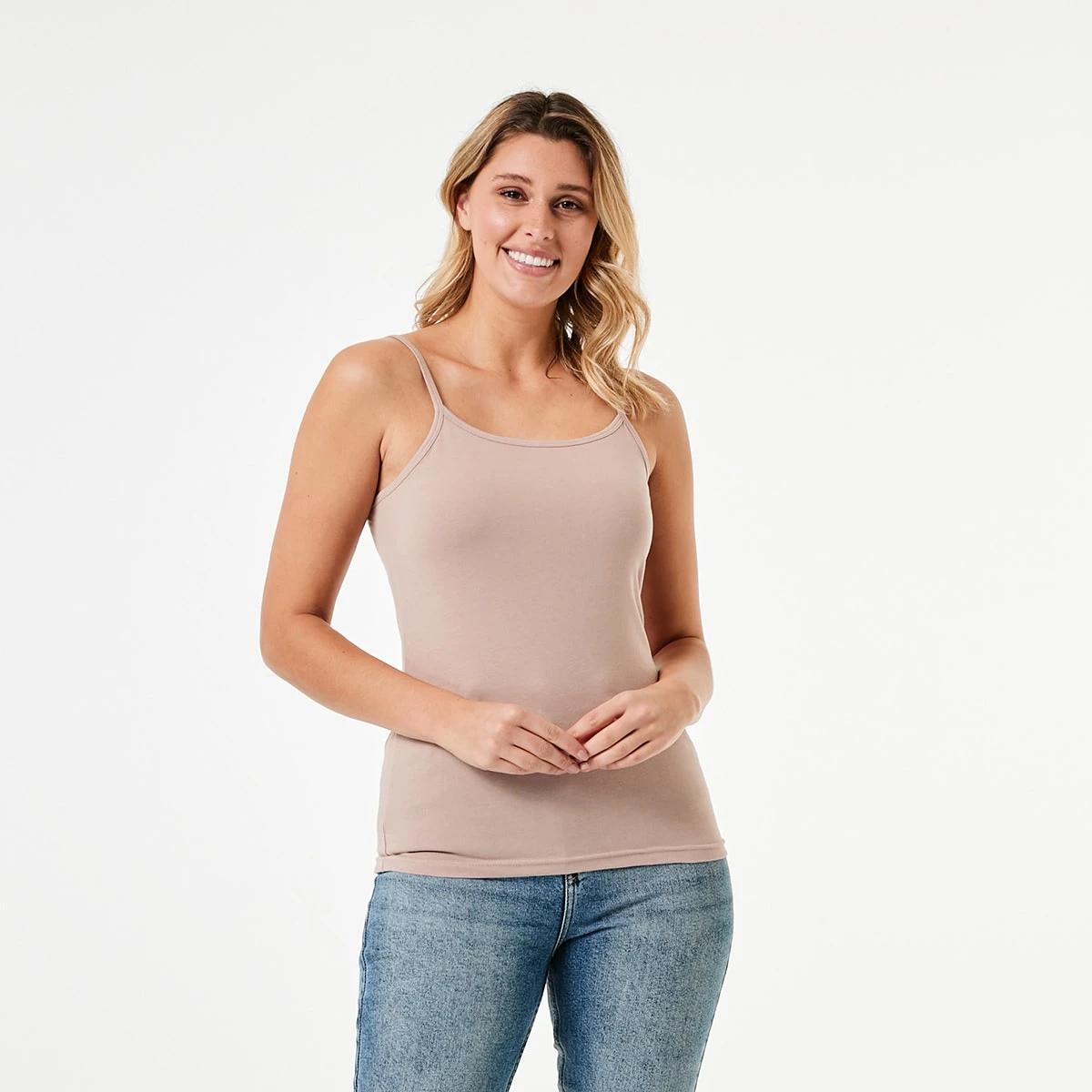 1 Sleeveless Stretch Camisole Pink Blush, 1 of 4