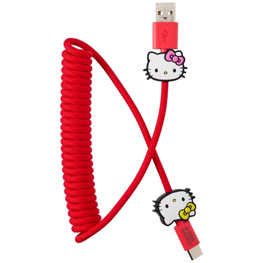 2 Hello Kitty USB-A To USB-C Charger Cord, 2 of 3